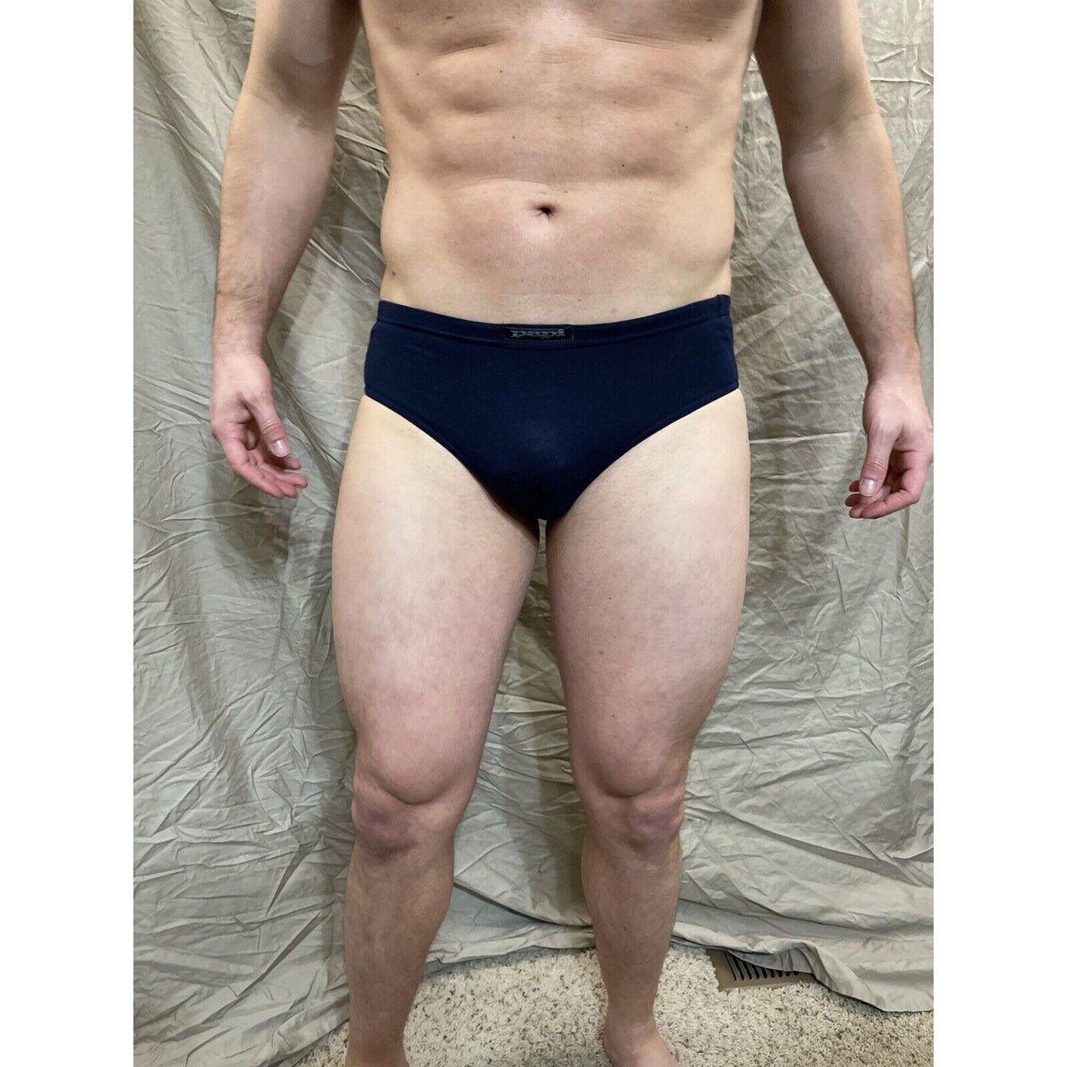 Men's papi small dark blue athletic cut briefs