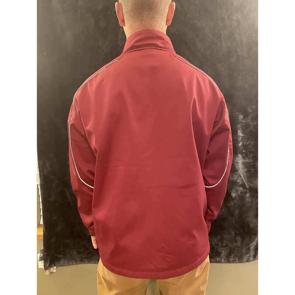 NIKE Team Nike Thick  Fleece Lined Coat Jacket Maroon Warrior Games Men’s Large