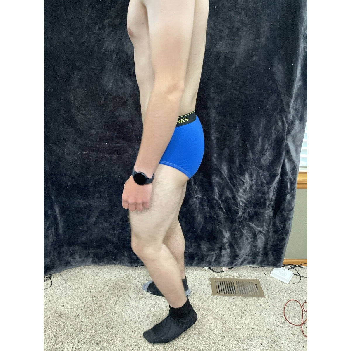 Men’s Small Hanes Royal Blue Briefs Comfort Cool