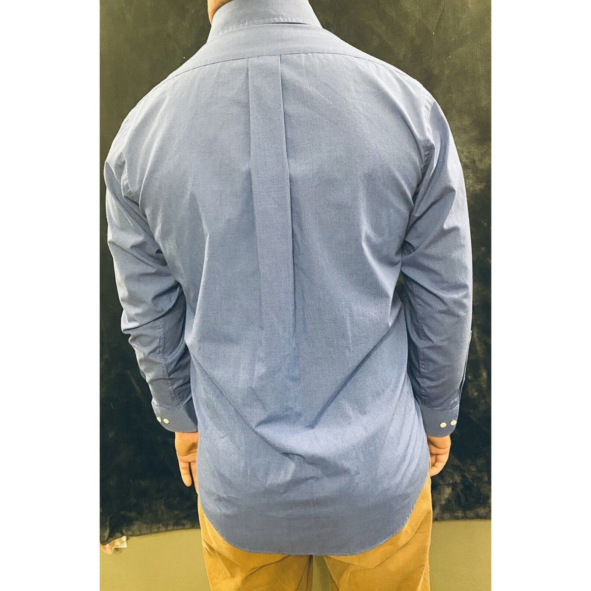 CHAPS  Men’s  Blue Long Sleeves Button-up Dress Shirt  Small 14 1/2 32/33