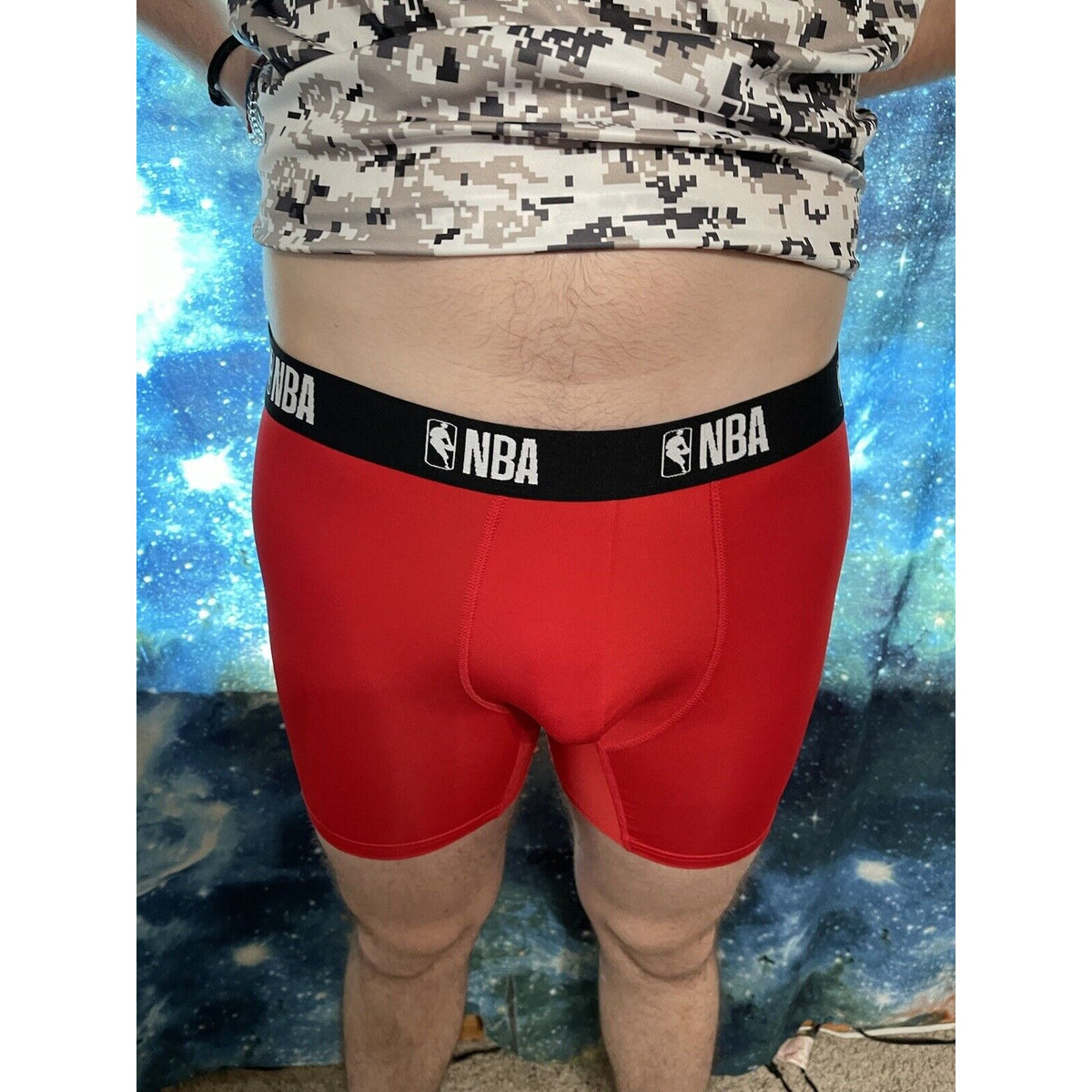 Men's NBA Small Red Compression Shorts
