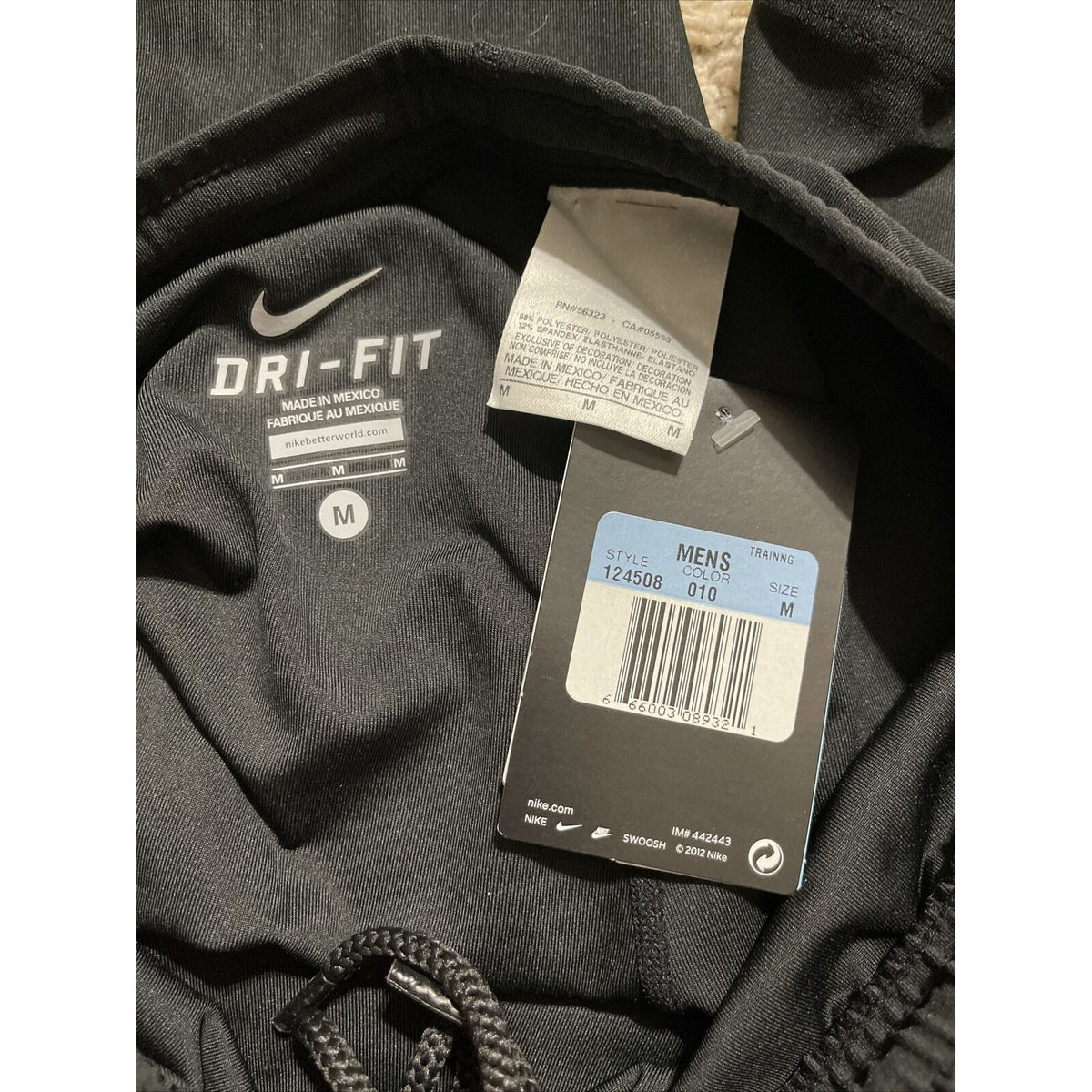 Men’s Medium Black Nike Training Dri-Fit Stay Cool Compression