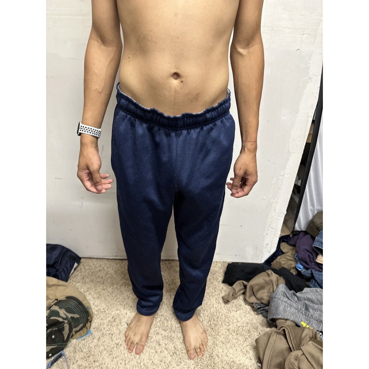 Men’s AND1 Dark Blue Medium Sweat Pants Polyester