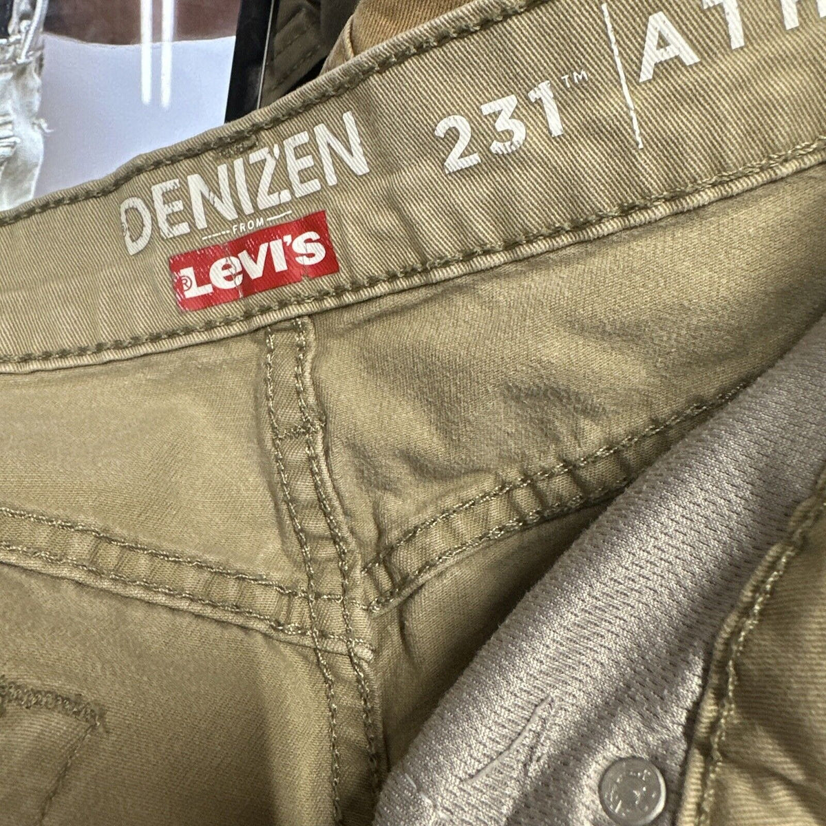 Men’s Khaki Denizen Levi’s 231 Athletic Fit 32”x32”