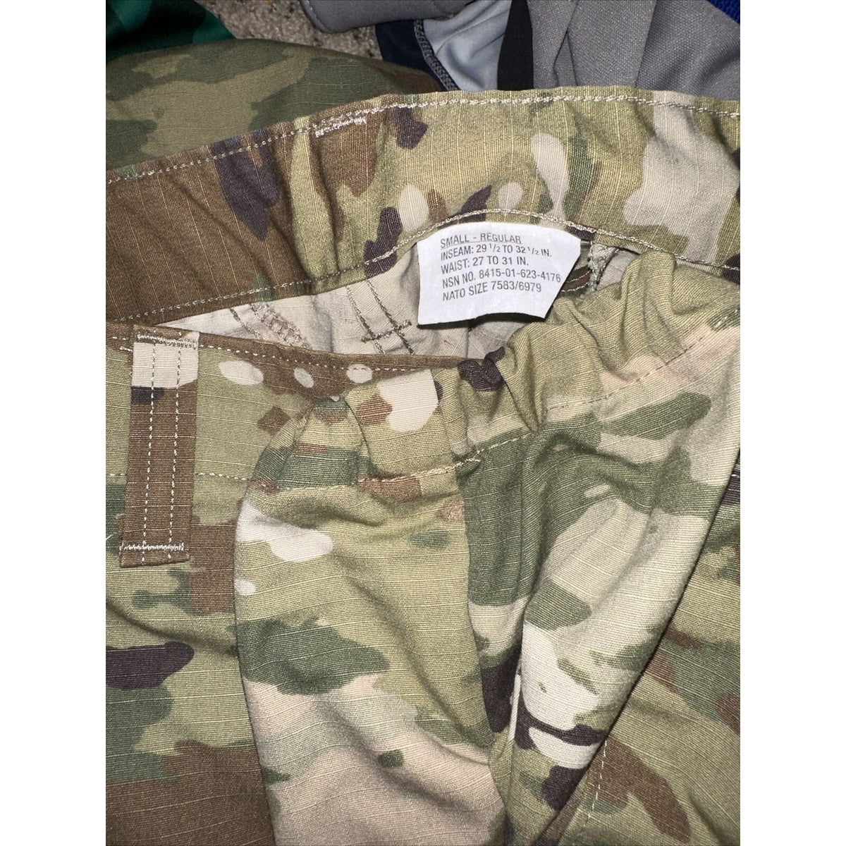 Men’s Ocp Army Uniform Bottoms Elastic Leg Opening Small Regular