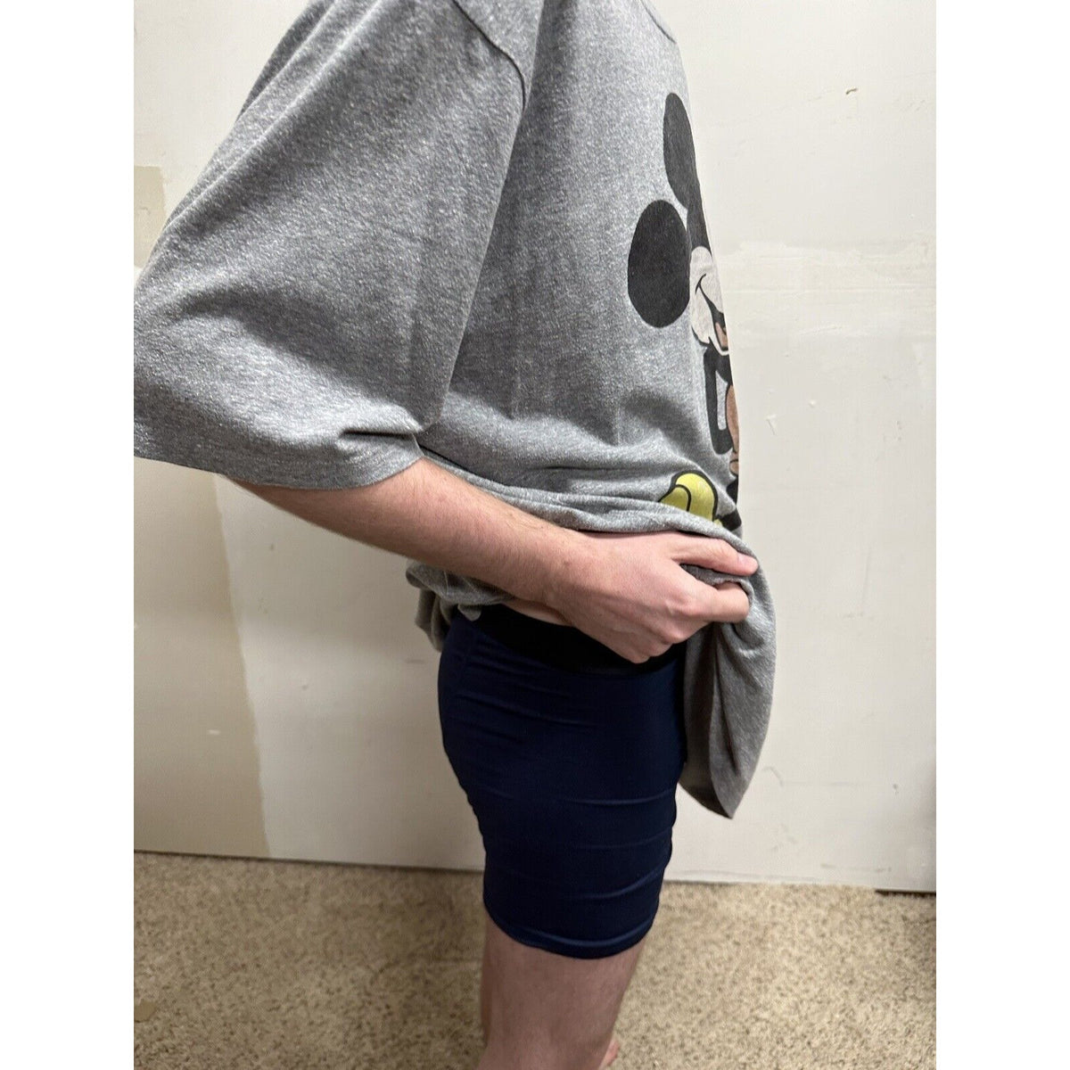 men’s 3XL disney gray short sleeve tshirt mickey mouse
