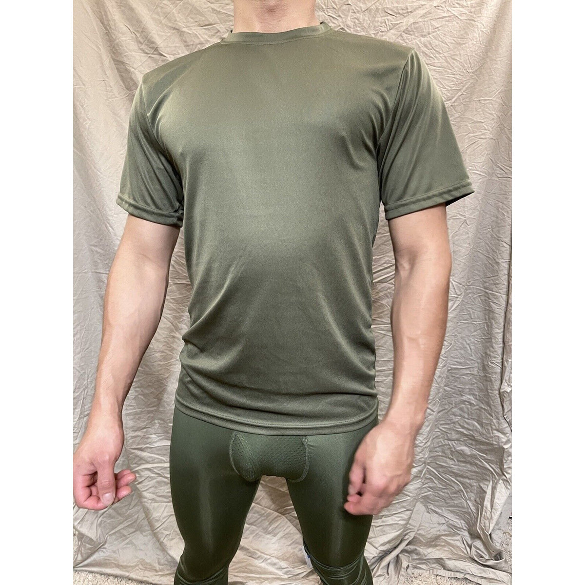 Men's Augusta Sportswear Moisture Management Athletic shirt Olive Green Medium