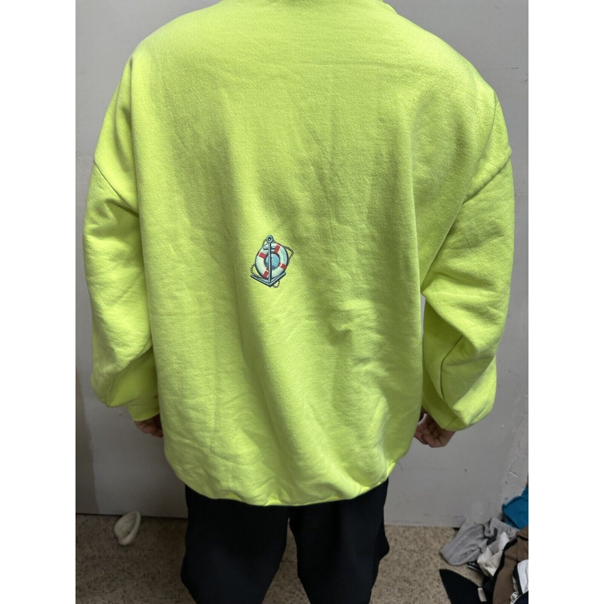 Men’s Neon Yellow Monterey California XXL Hoodie Pullover
