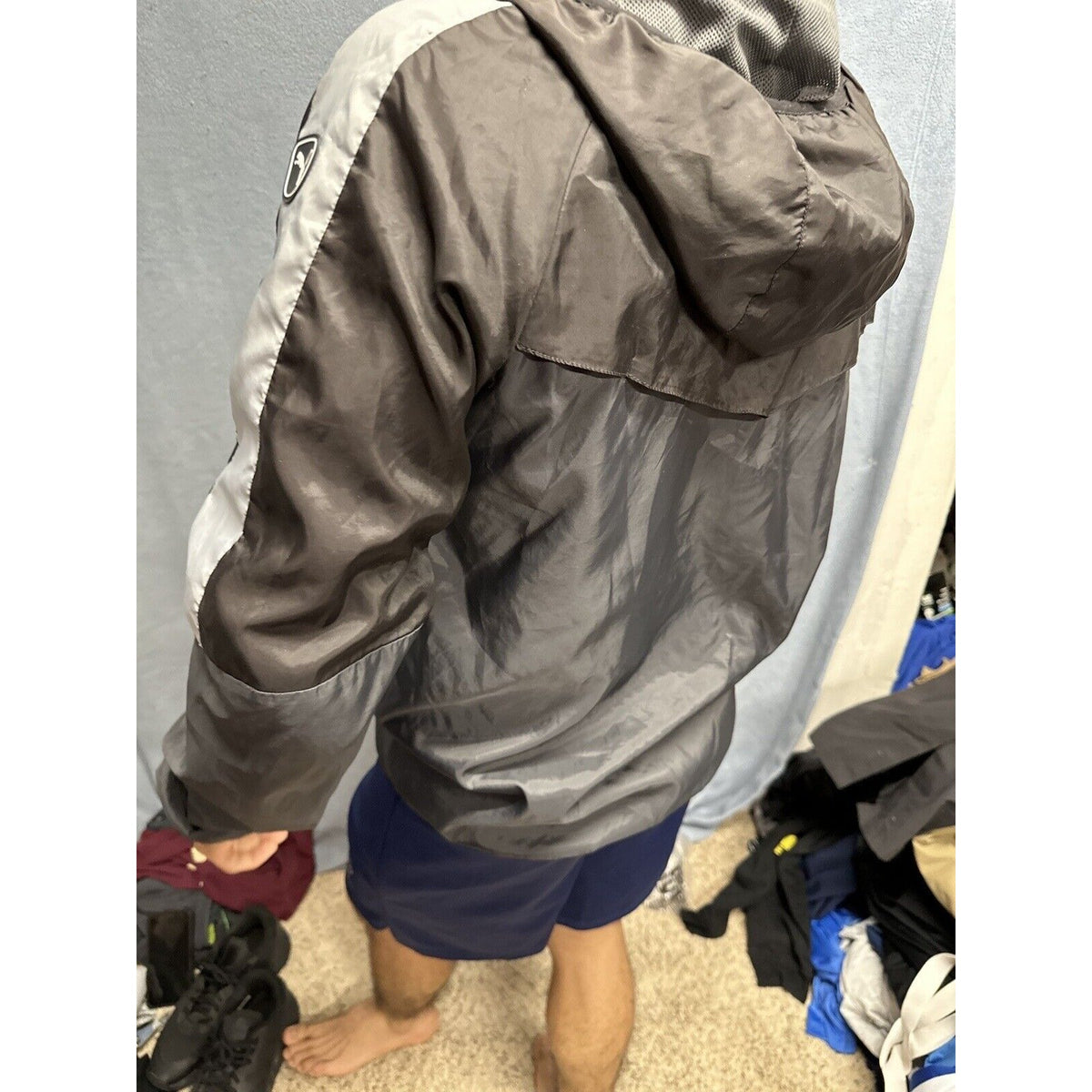 Men’s Small Puma Gray Full Zip Hoodie Small