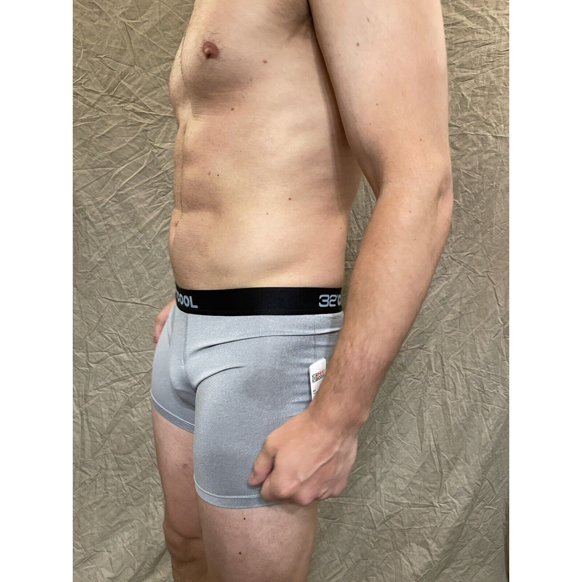 men's icy grey 32 degrees cool compression boxer brief Extra Large