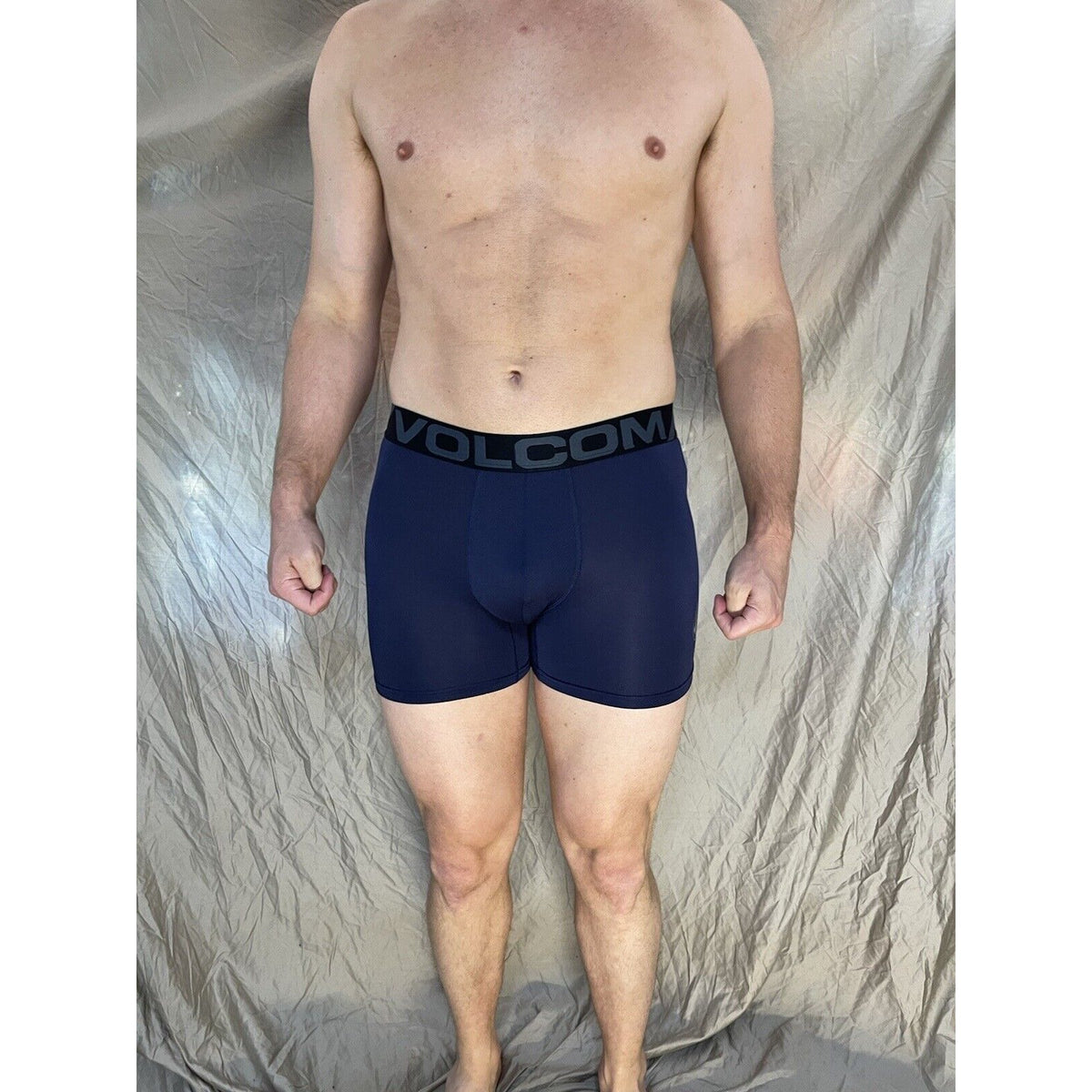men's Dark Blue  volcom XL athletic compression boxer briefs