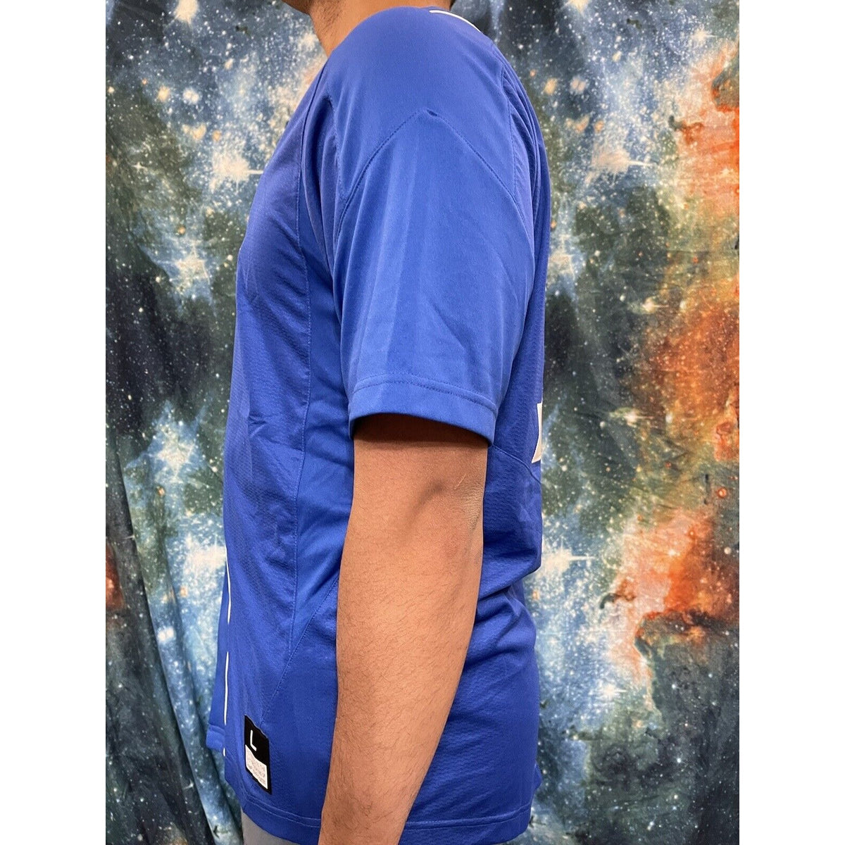 Nike Royal Blue Baseball Jersey Large Army Forscom