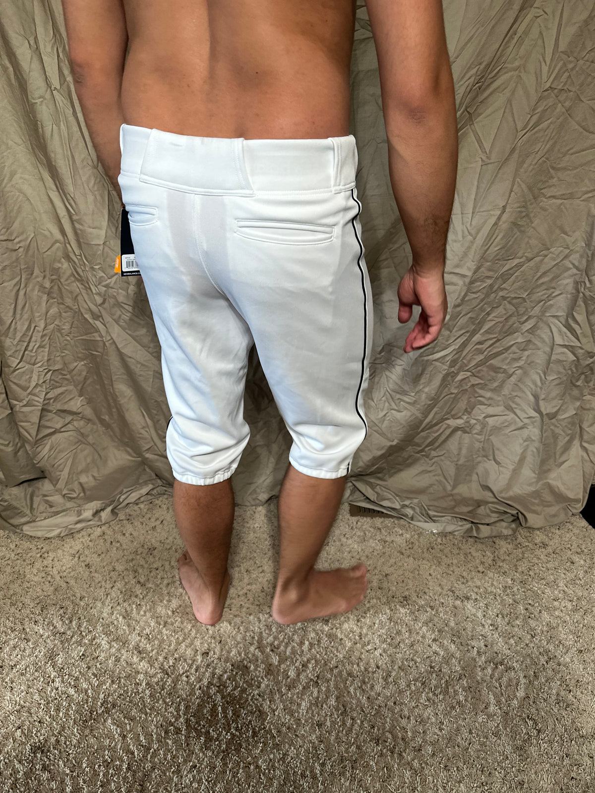 Youth boys large white new balance baseball pants new with tags