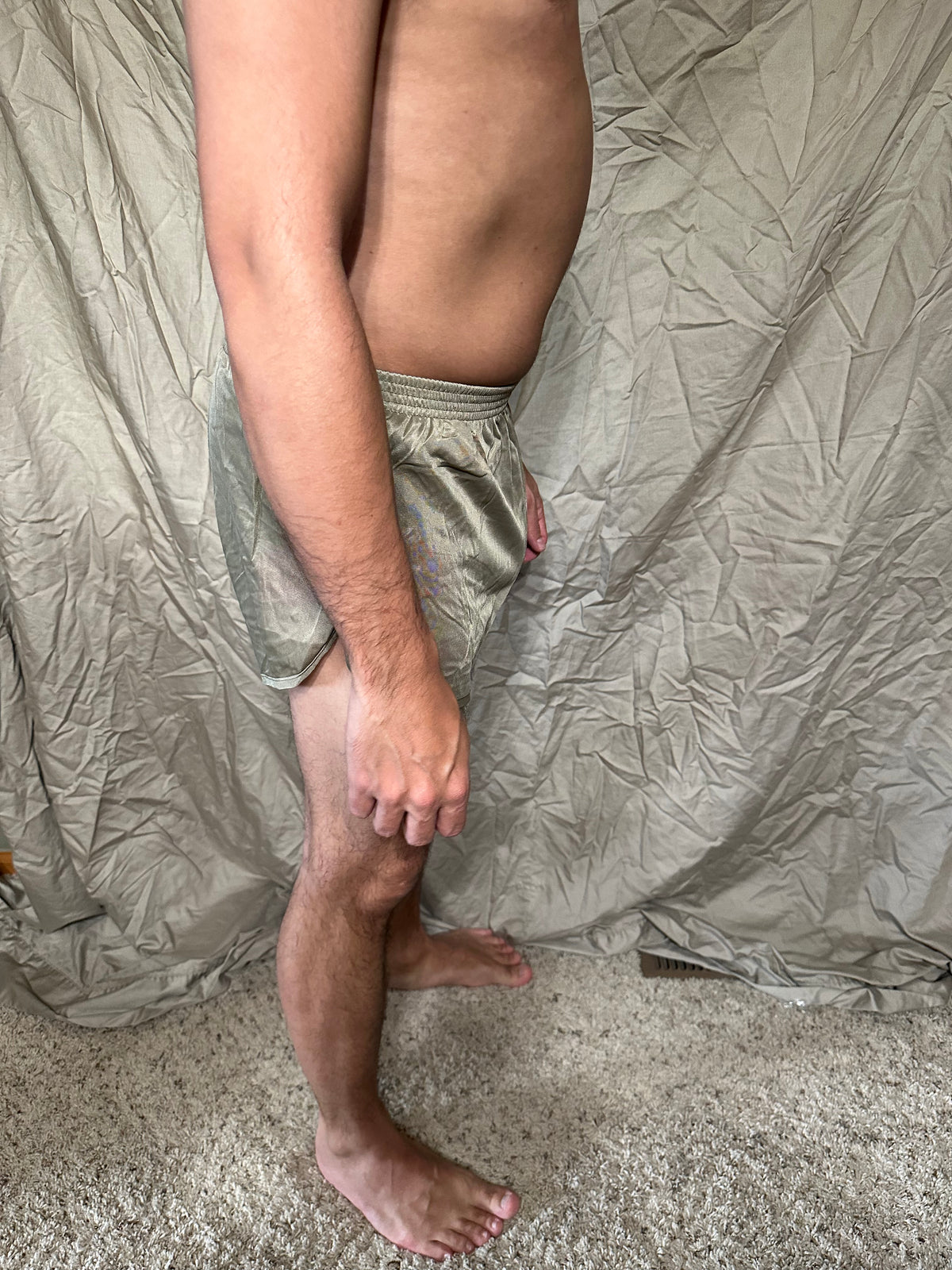 Men’s tan ranger panties soffe small marine silkies shorts with lining