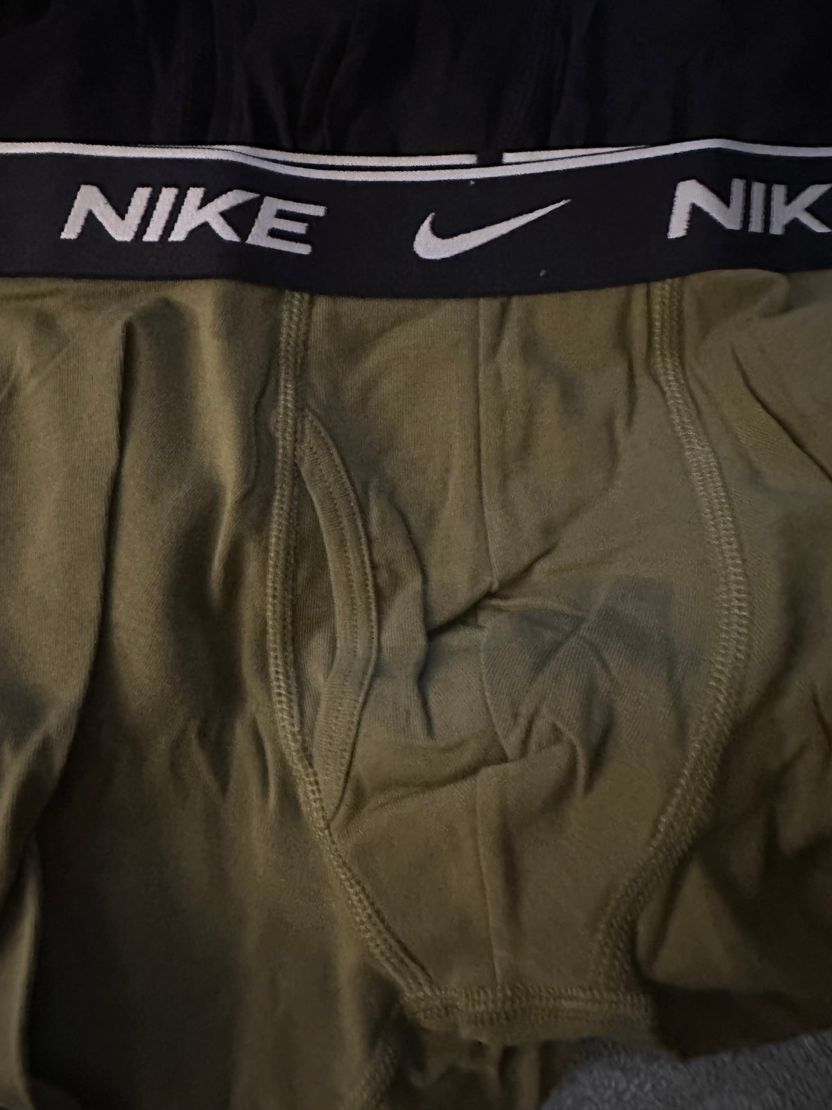 Nike small olive green boxer briefs 1 pair