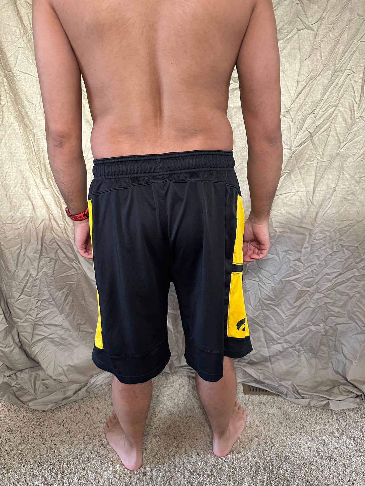 Men’s black Nike Dri fit Kinnick stadium Iowa athletic shorts