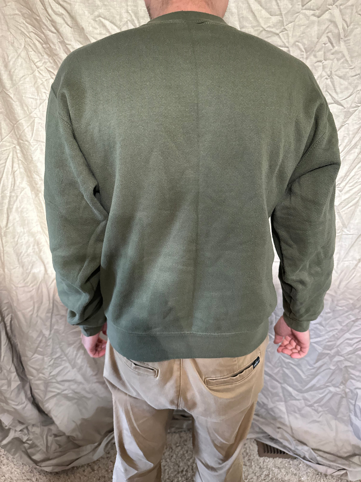 Men’s soffe size small Usmc marine corps pullover athletic sweater darker green