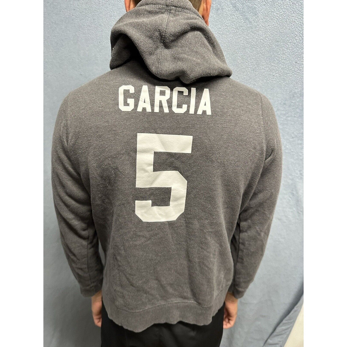 Men’s Large Gray NBA Store Pullover Hoodie San Antonio Spurs Garcia #5