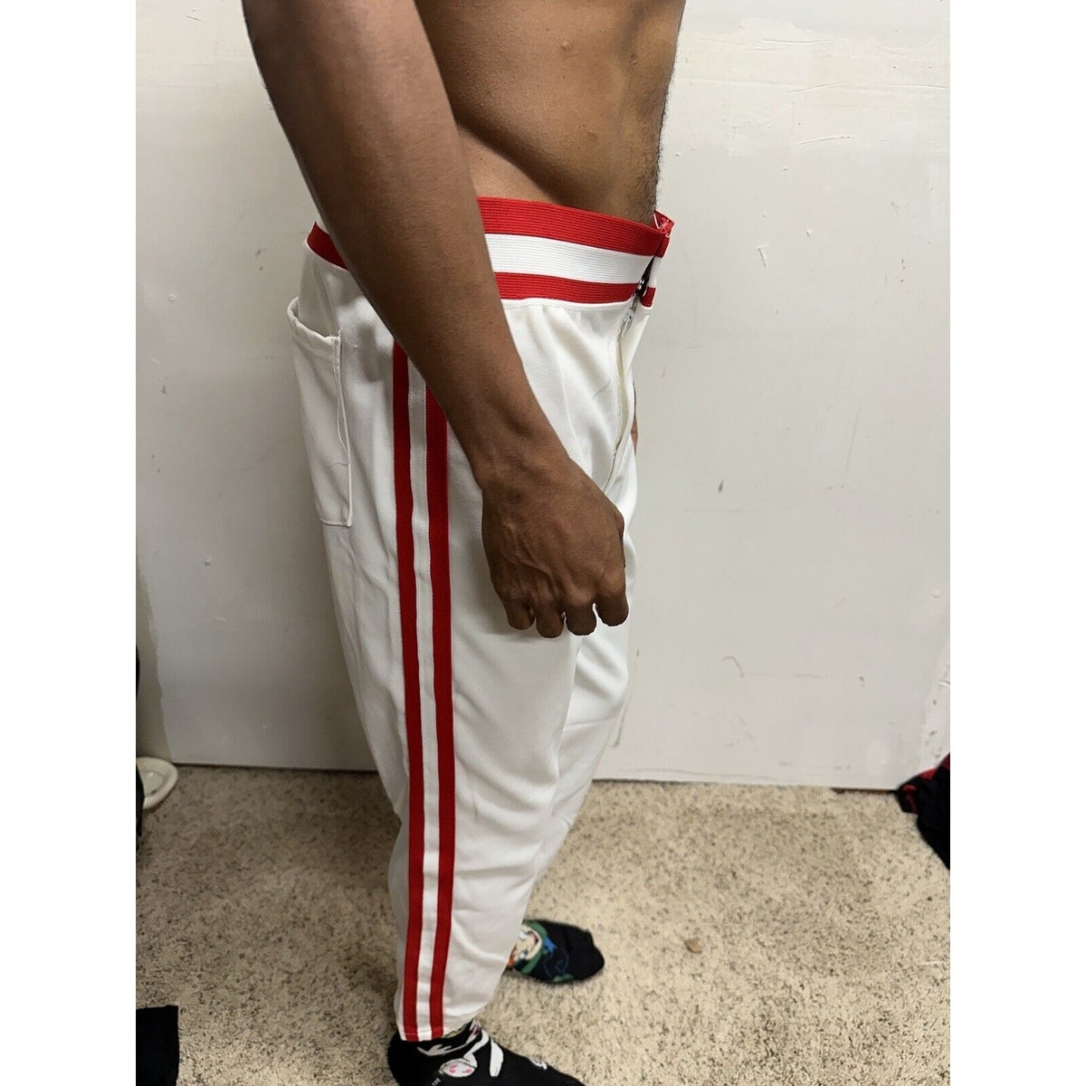 Men’s Pride XL Baseball Pants White And Red