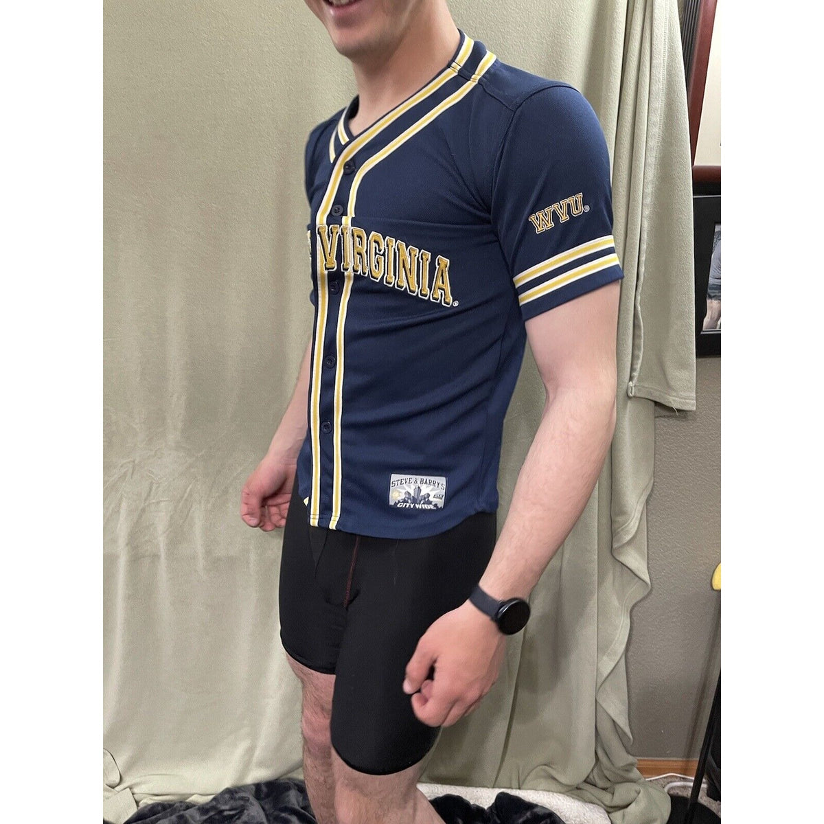 West Virginia WVU Steve & Barry’s Jersey City Wide Youth 18-20 Baseball College