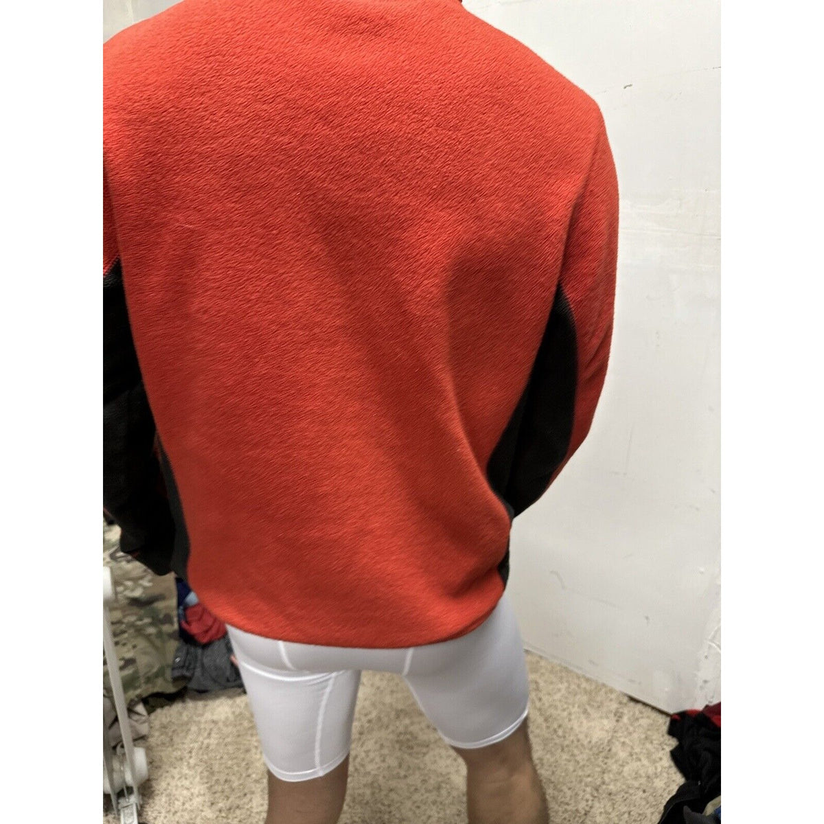 Men’s Red Small 1/4 Zip Gap Pullover Jacket