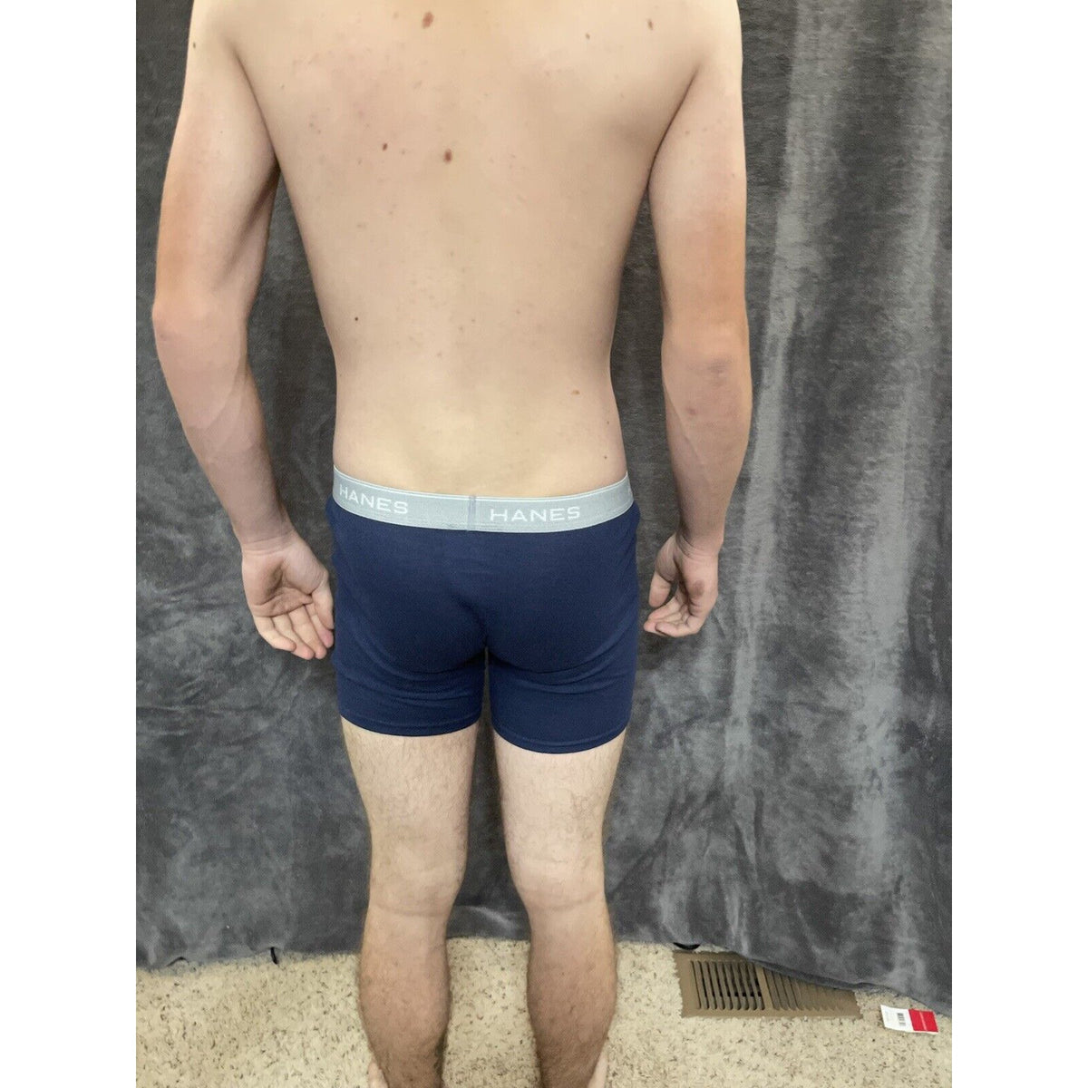 boy's Hanes youth XL Dark Blue boxer brief