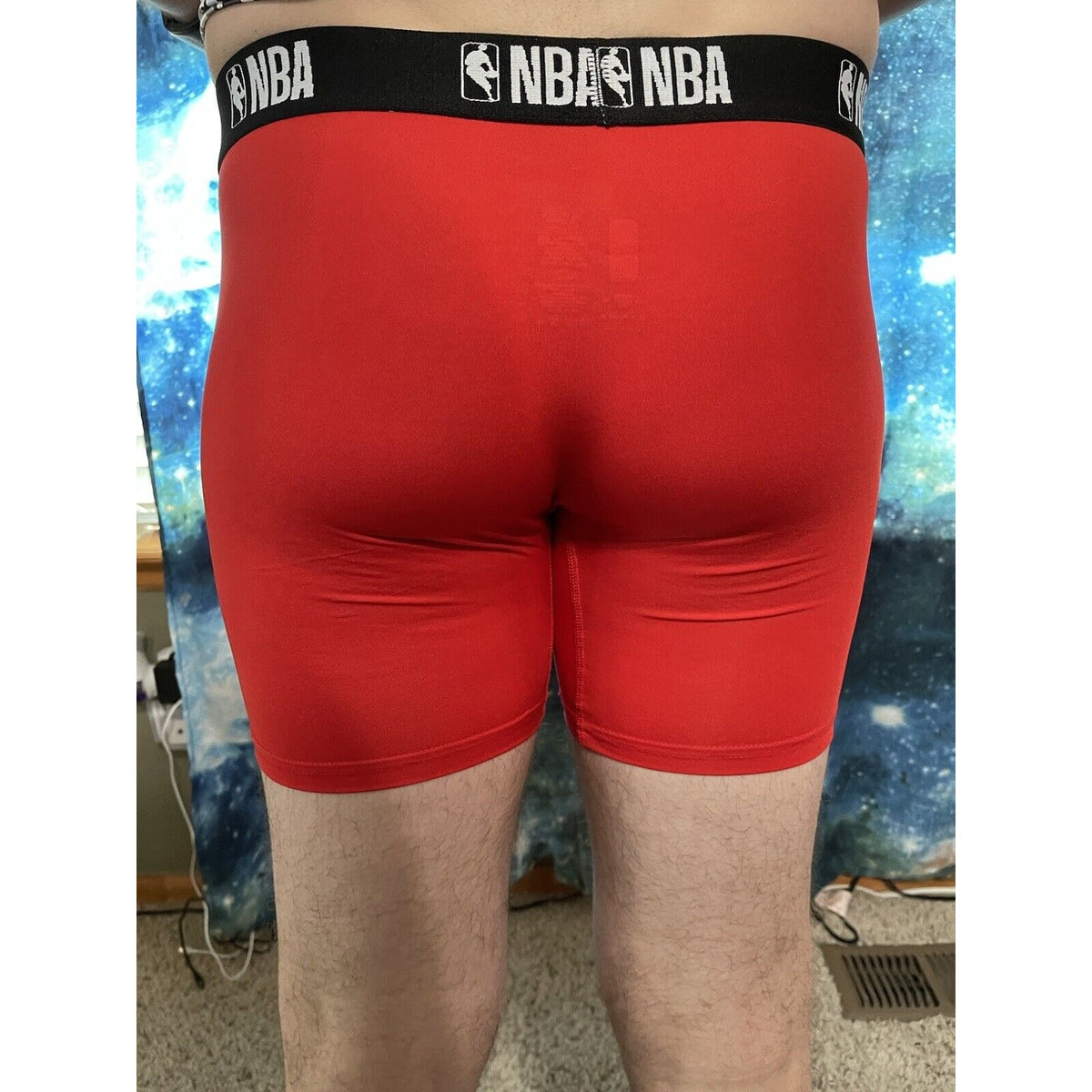Men's NBA Small Red Compression Shorts