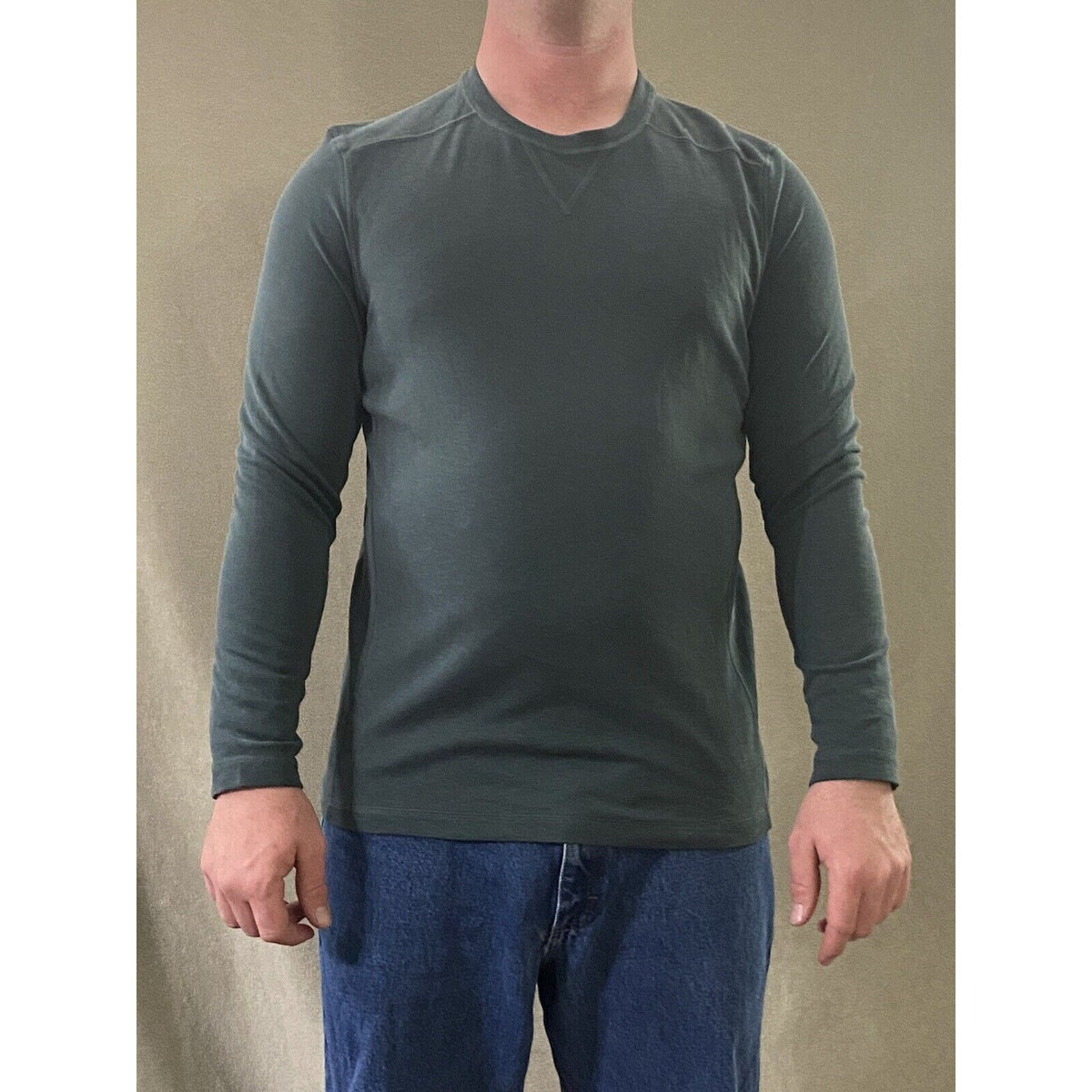 Croft & Barrow Men’s Medium Green Modal-polyester Long Sleeves Pullover Sweater