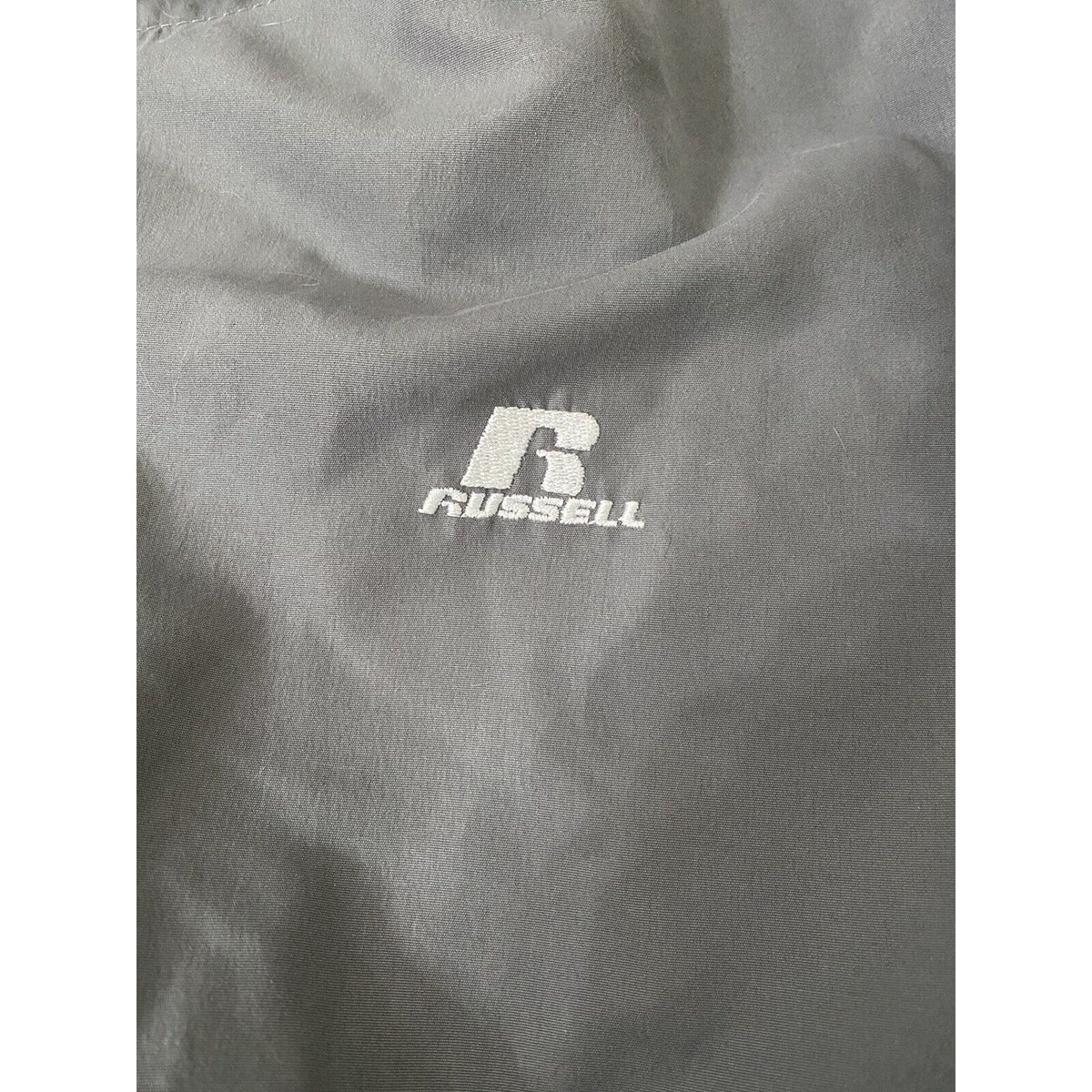 Russell Athletic Gray  Windbreaker Full-Zip Jacket Men Size XL Polyester