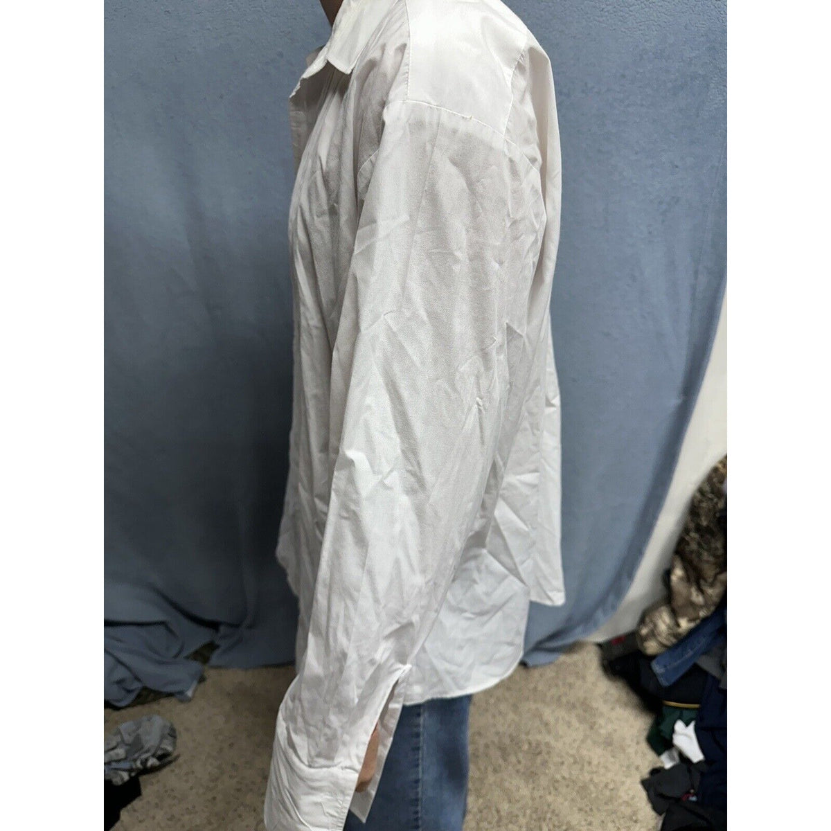 Air Force White Mess Dress Aetna Shirt 17 / 35 Long Sleeve Uniform