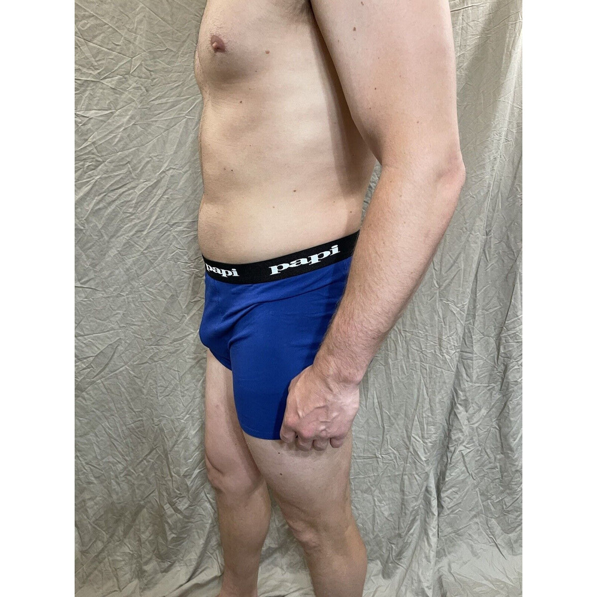 men's papi Blue trunk style boxer brief Extra large