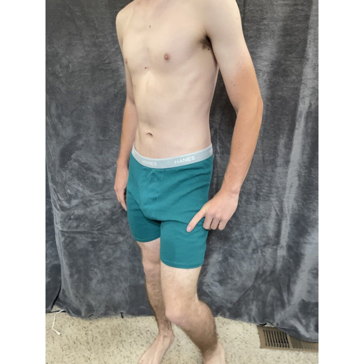 men's green hanes XL boxer brief comfort flex