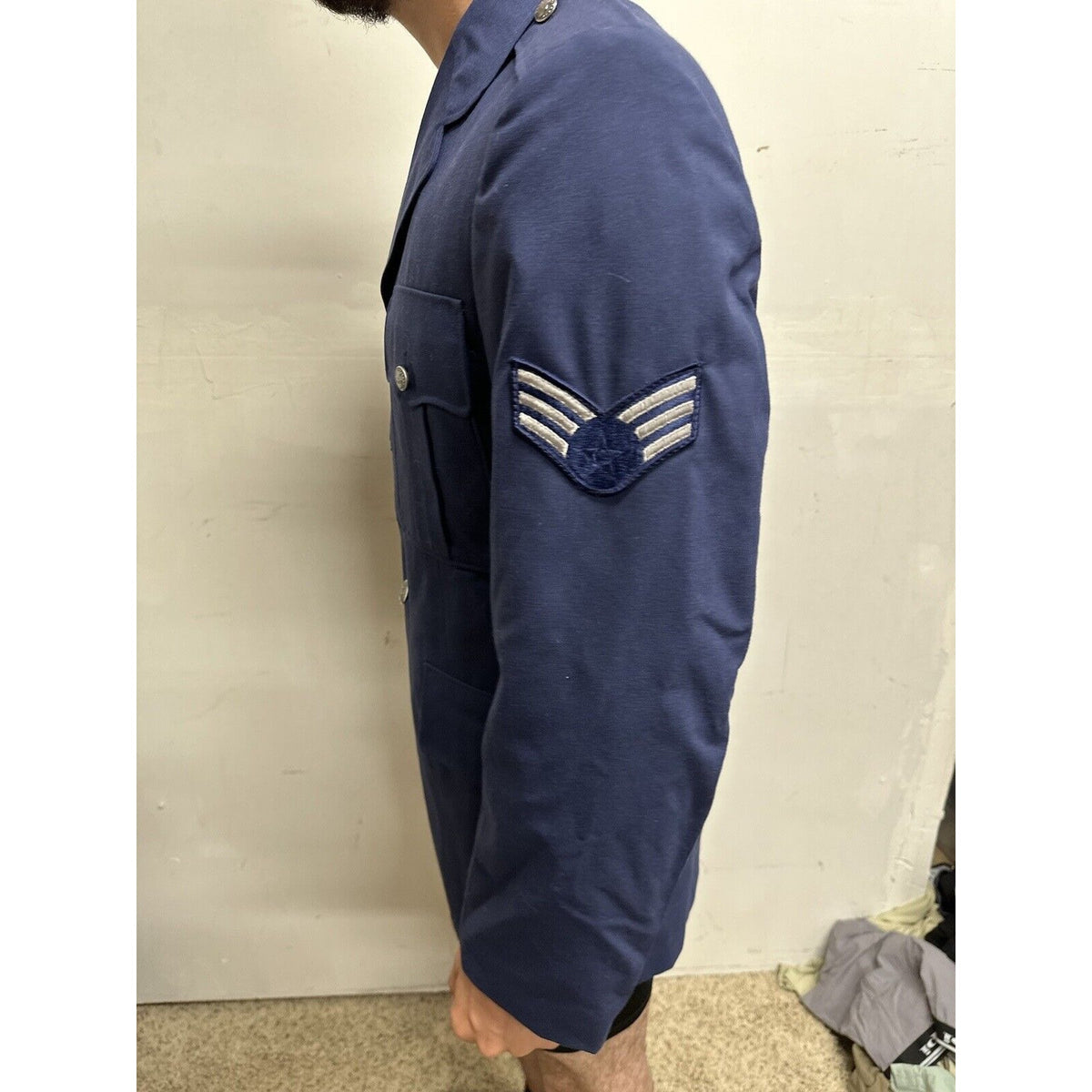 Men’s 40R USAF Air Force Service Coat Navy Blue Uniform