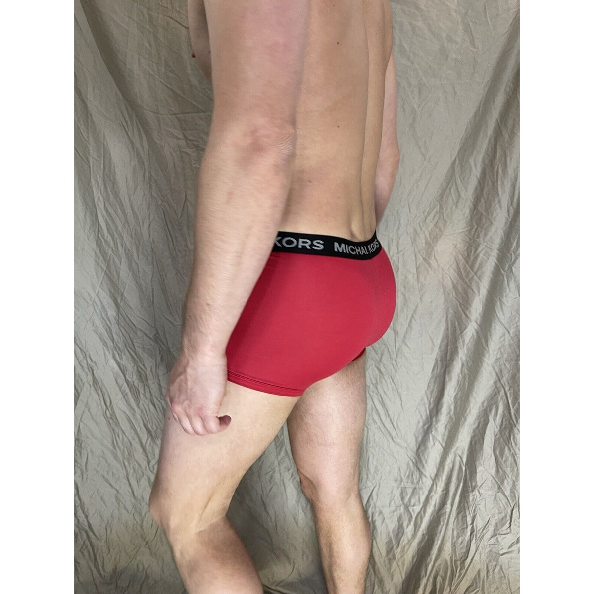 men's michael kors stretch factor pride boxer briefs red small