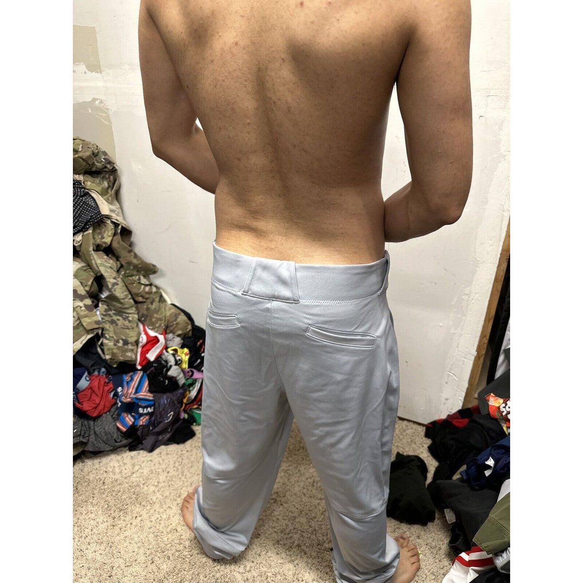Men’s Gray Team Nike Baseball Pants Size Large
