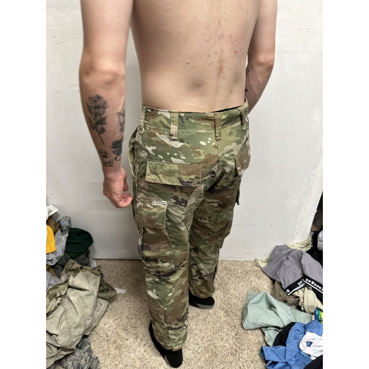 Men’s Ocp Army Uniform Bottoms Elastic Leg Opening Small Regular