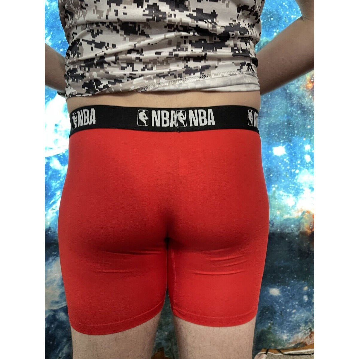 Men's NBA XL Red Compression Shorts