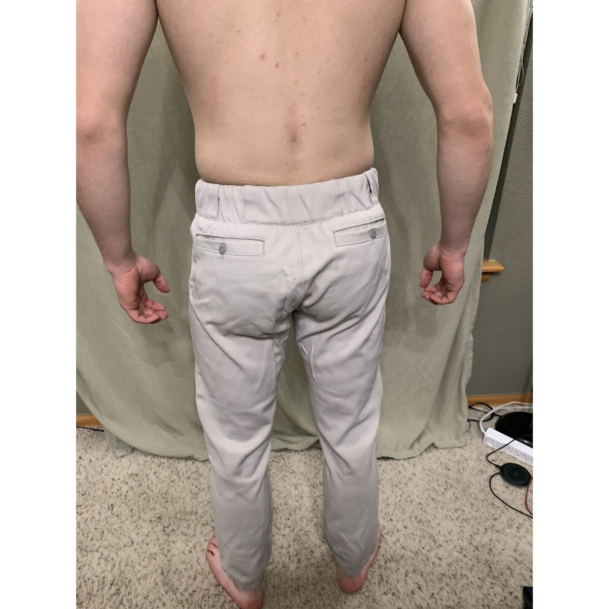 Men's Speedline Pro Pak Baseball Pants Size 30  Gray