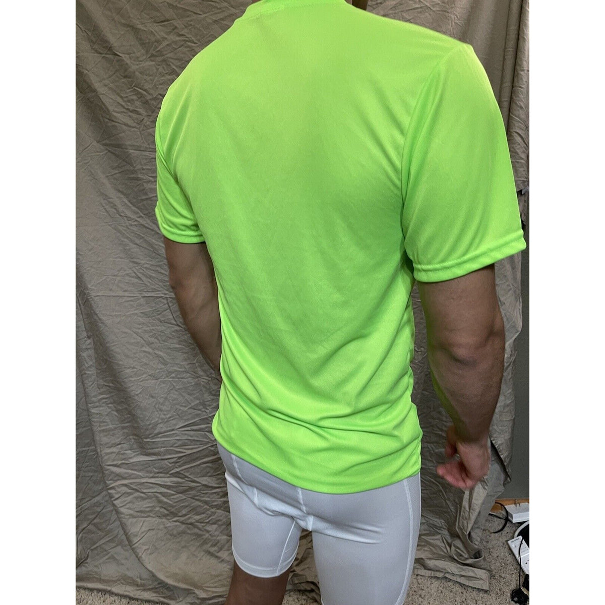 Men's Augusta Sportswear Moisture Management Athletic shirt Neon Green Medium