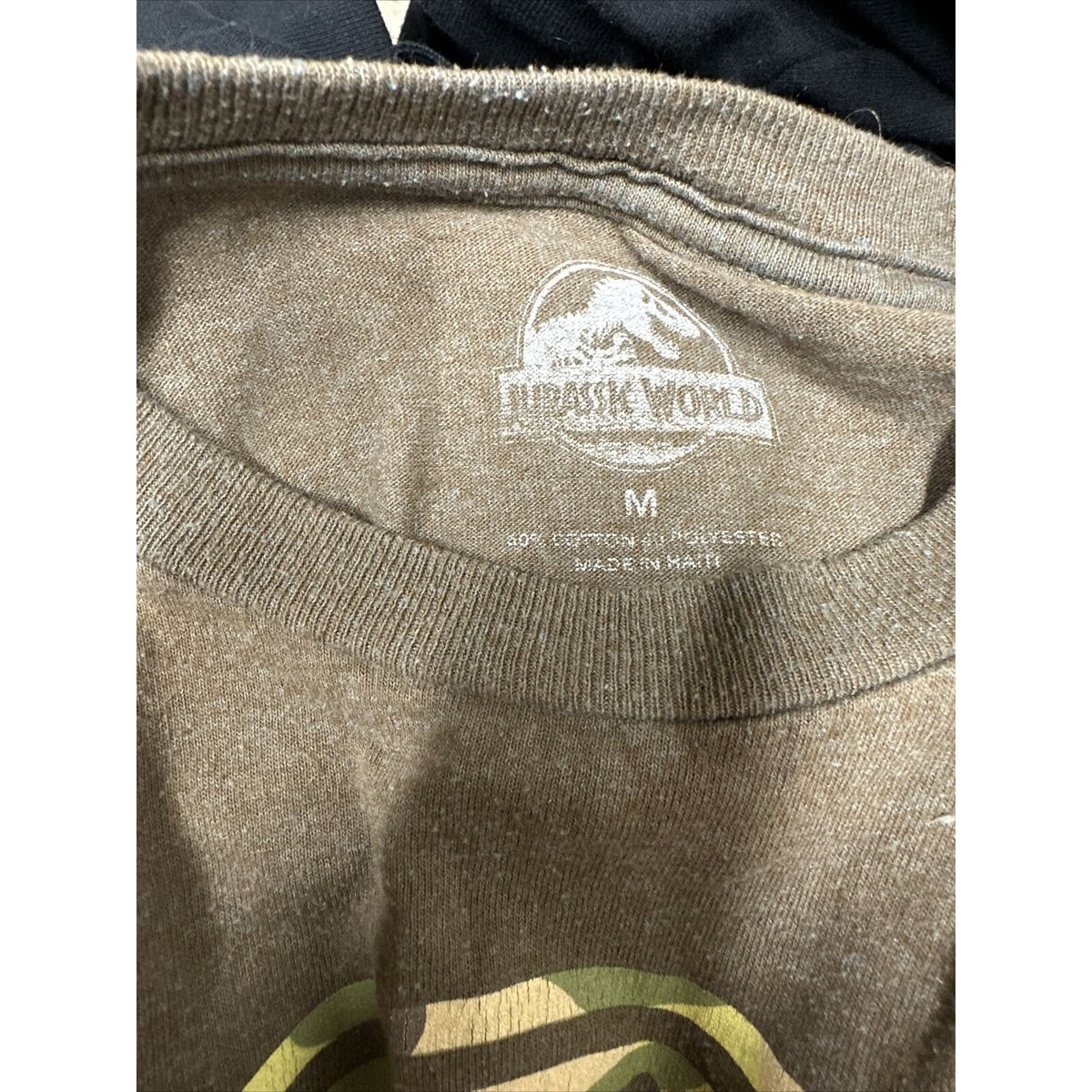 Men’s Brown Camo Medium Jurassic World Jurassic Park Tshirt