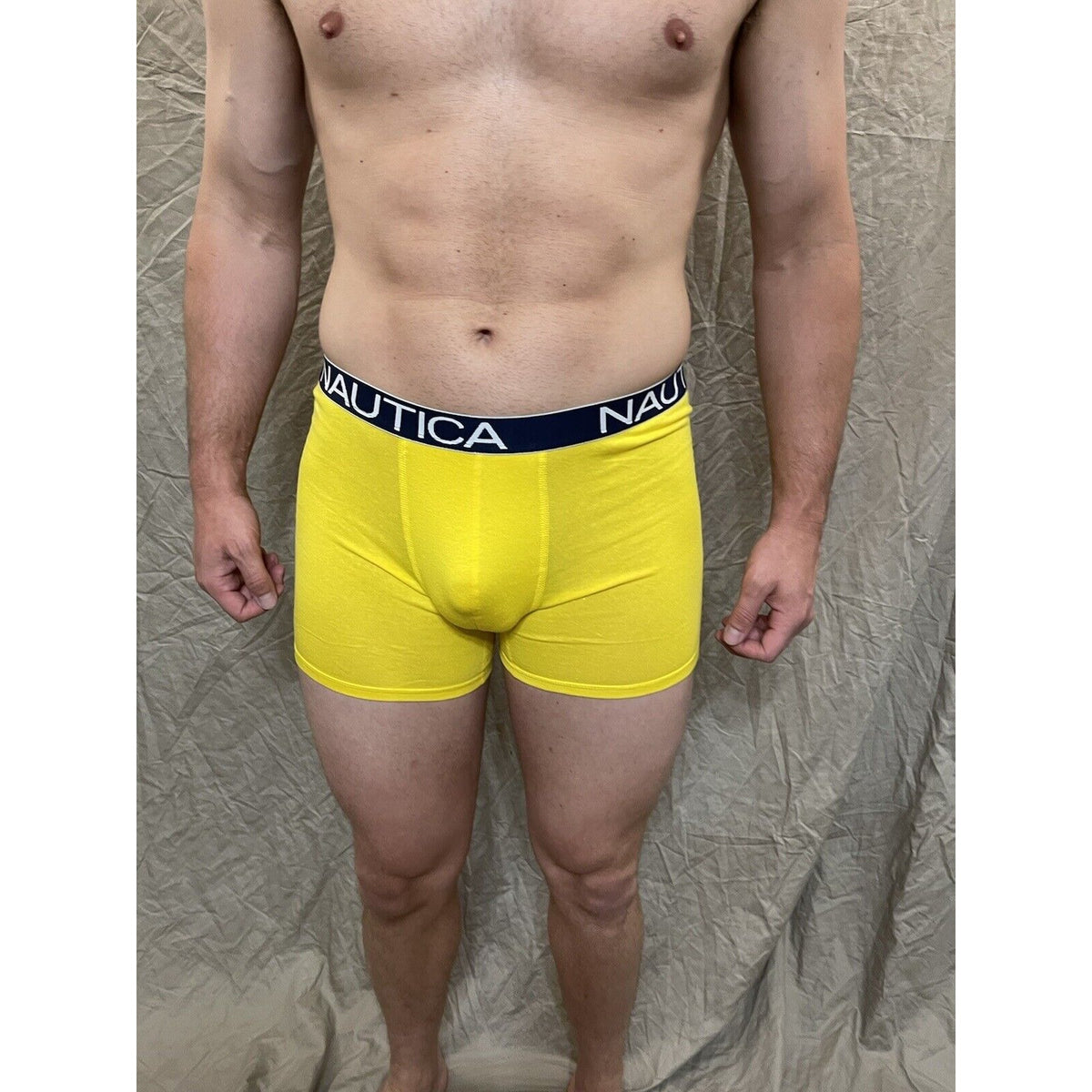 men's nautica 5% spandex boxer brief yellow Extra  large