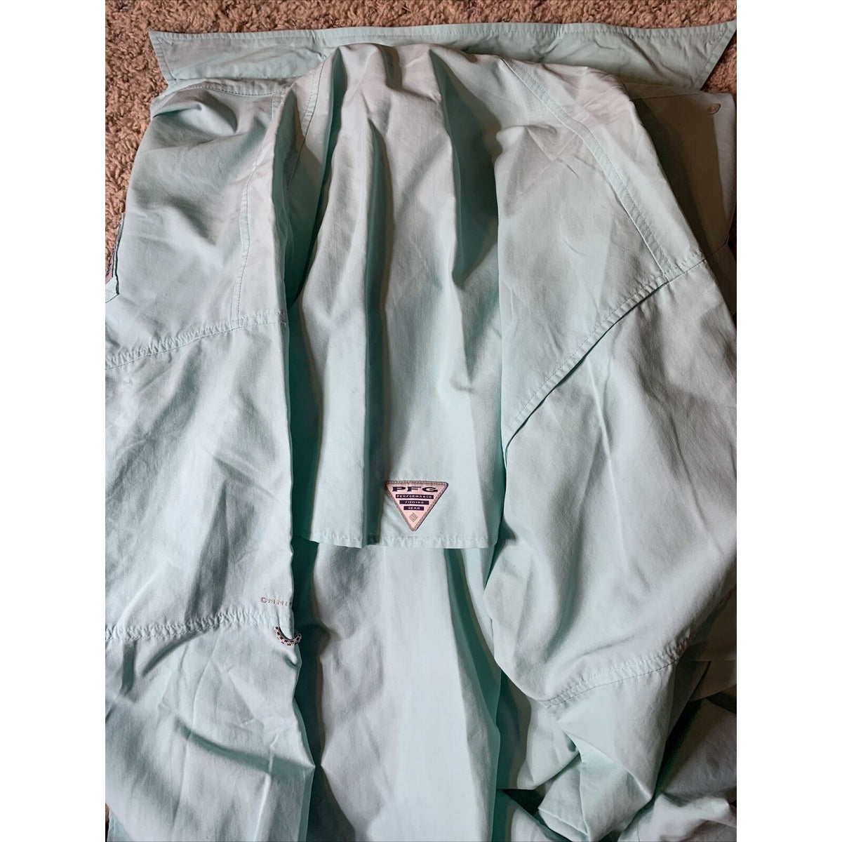 Columbia PFG Mens XXL Long Sleeve Button Up Nylon Polyester Fishing Pocket Shirt