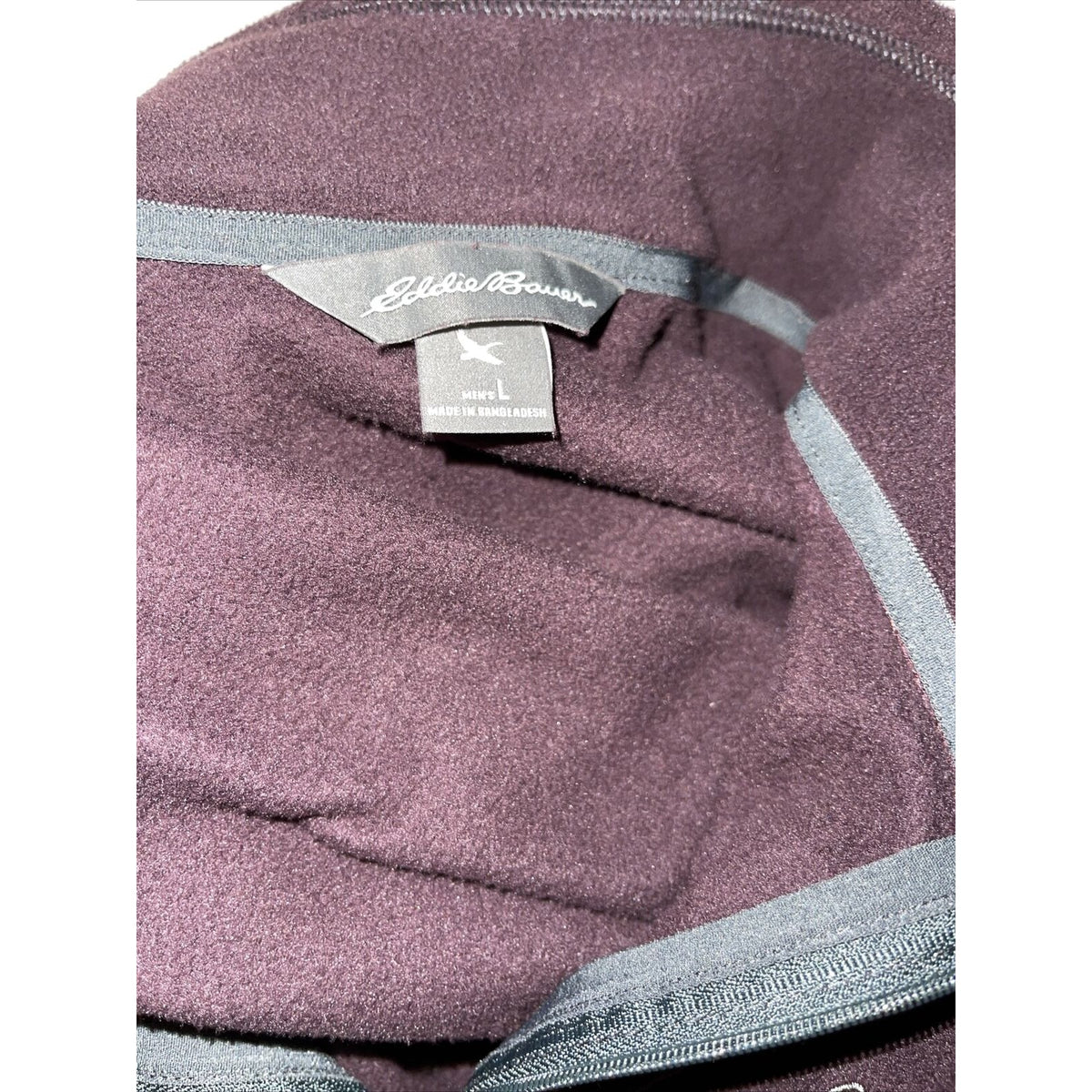 Men's Large Eddie Bauer Maroon Pullover Jacket