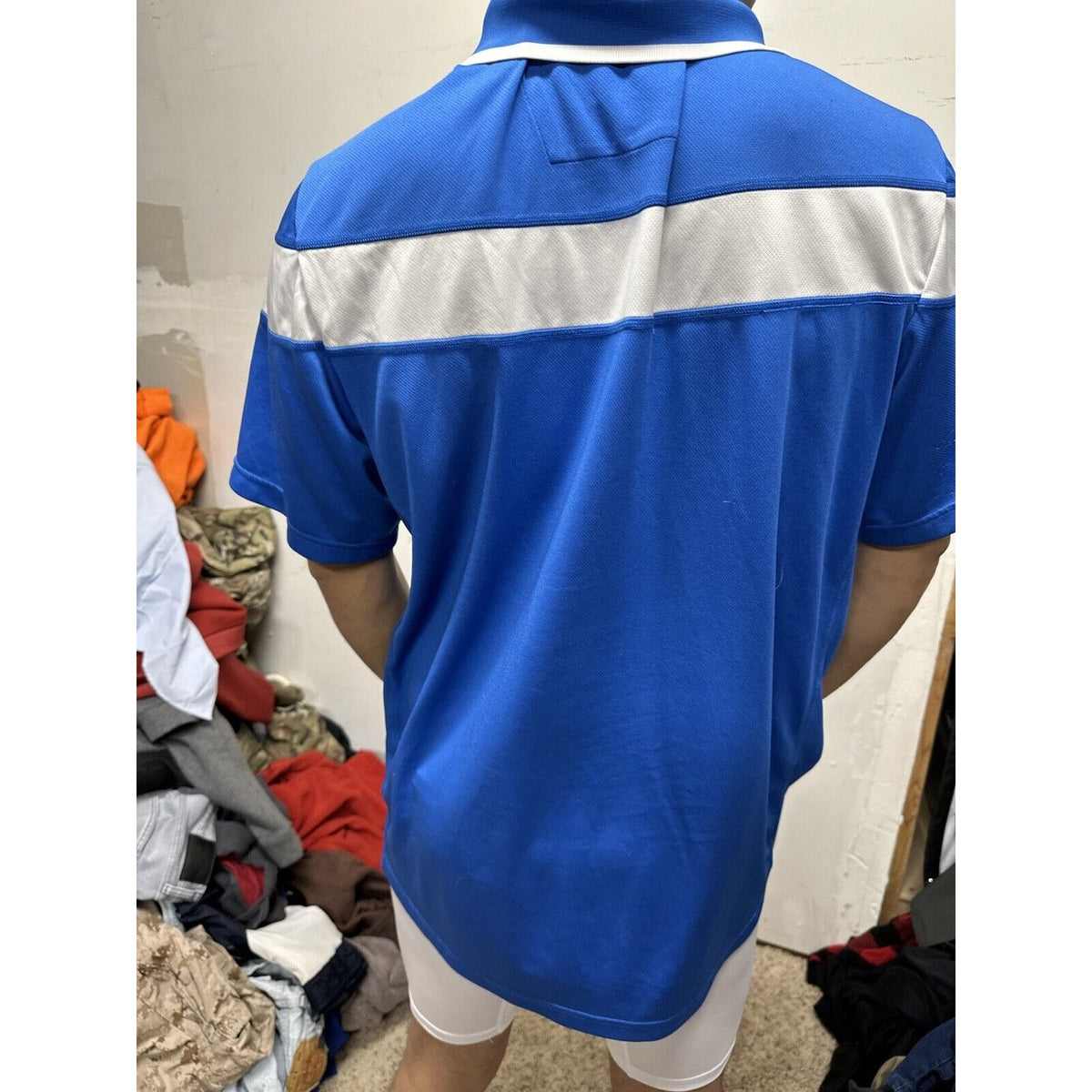 Men’s Blue UCLA Adidas Climalite Polo Shirt Bruins