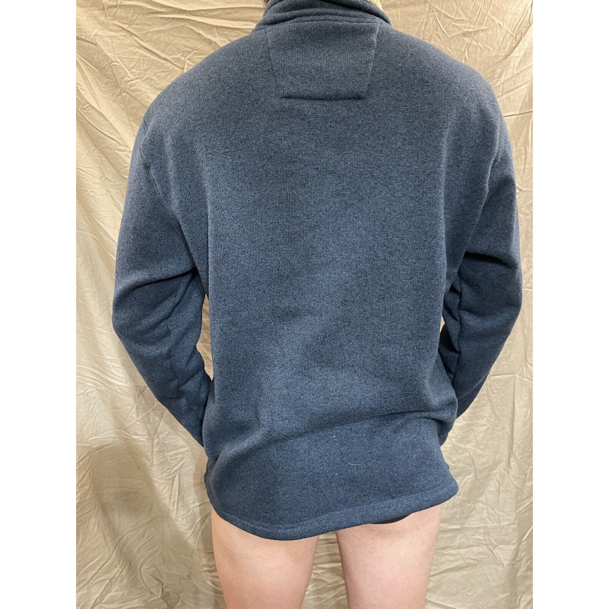 Men's Arrow XL blue quarter zip pullover sweater
