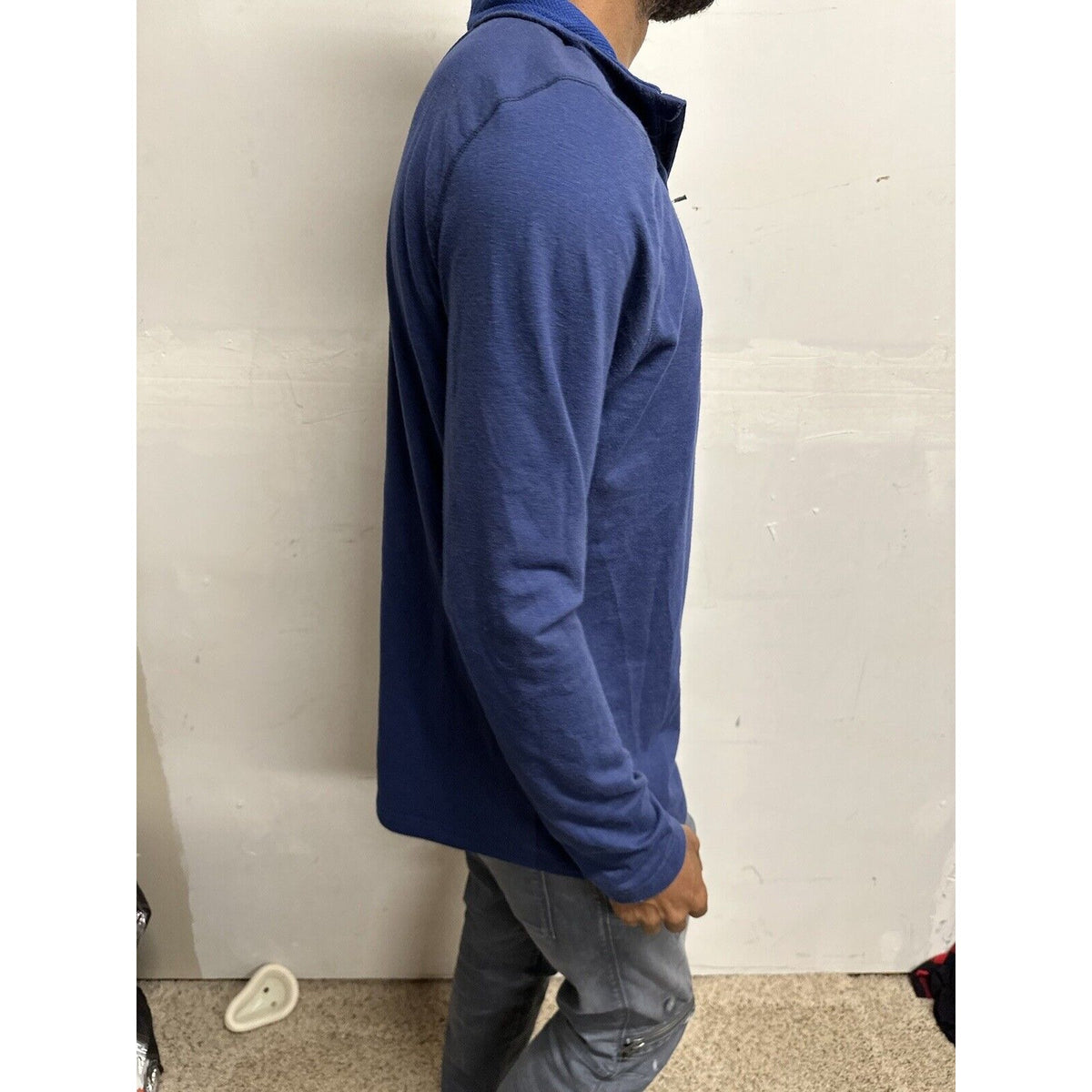 Men’s Swiss Tech Blue Medium 1/4 Zip Pullover Jacket