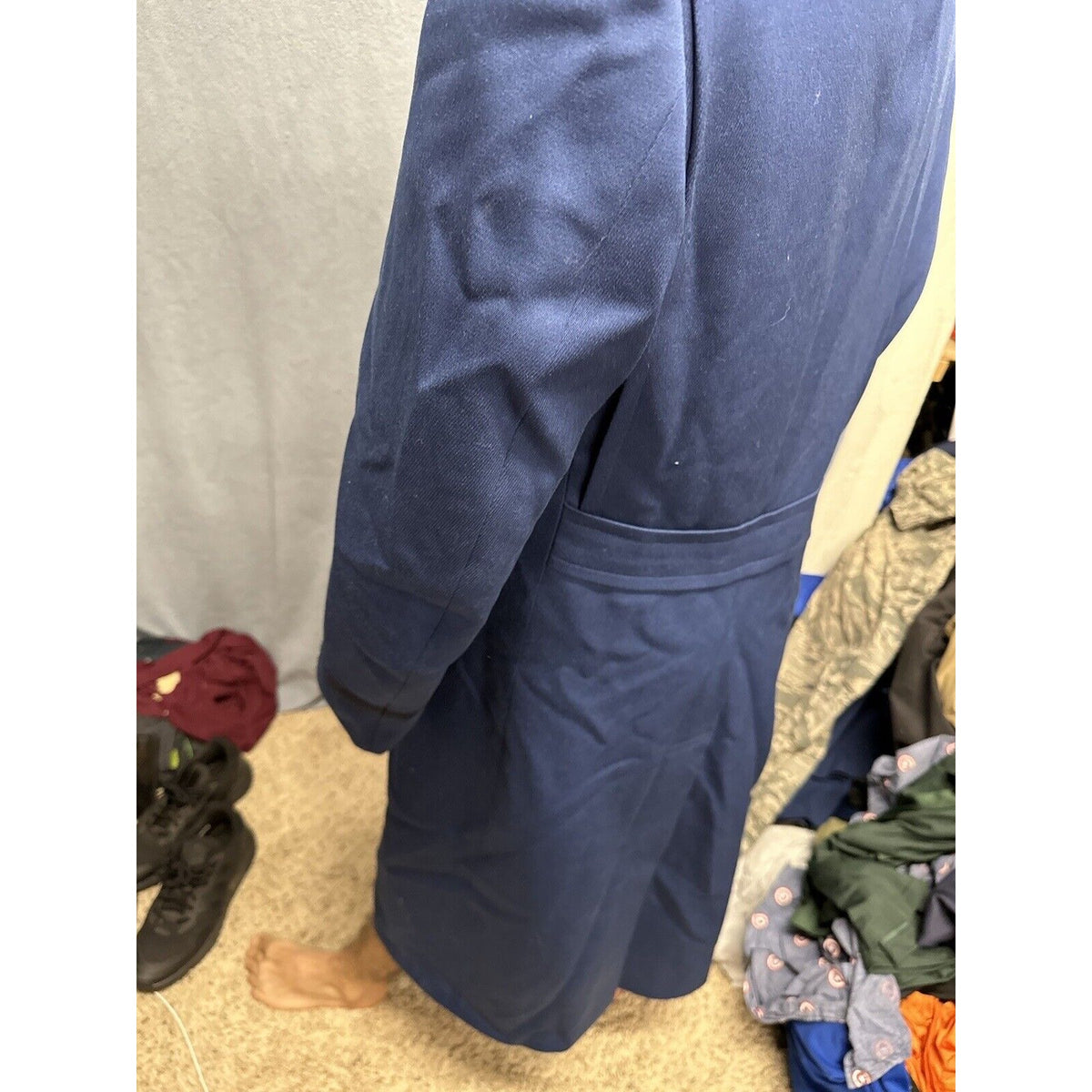 Men’s Blue Cadet Overcoat USAF Air Force Academy 44R Dress Uniform