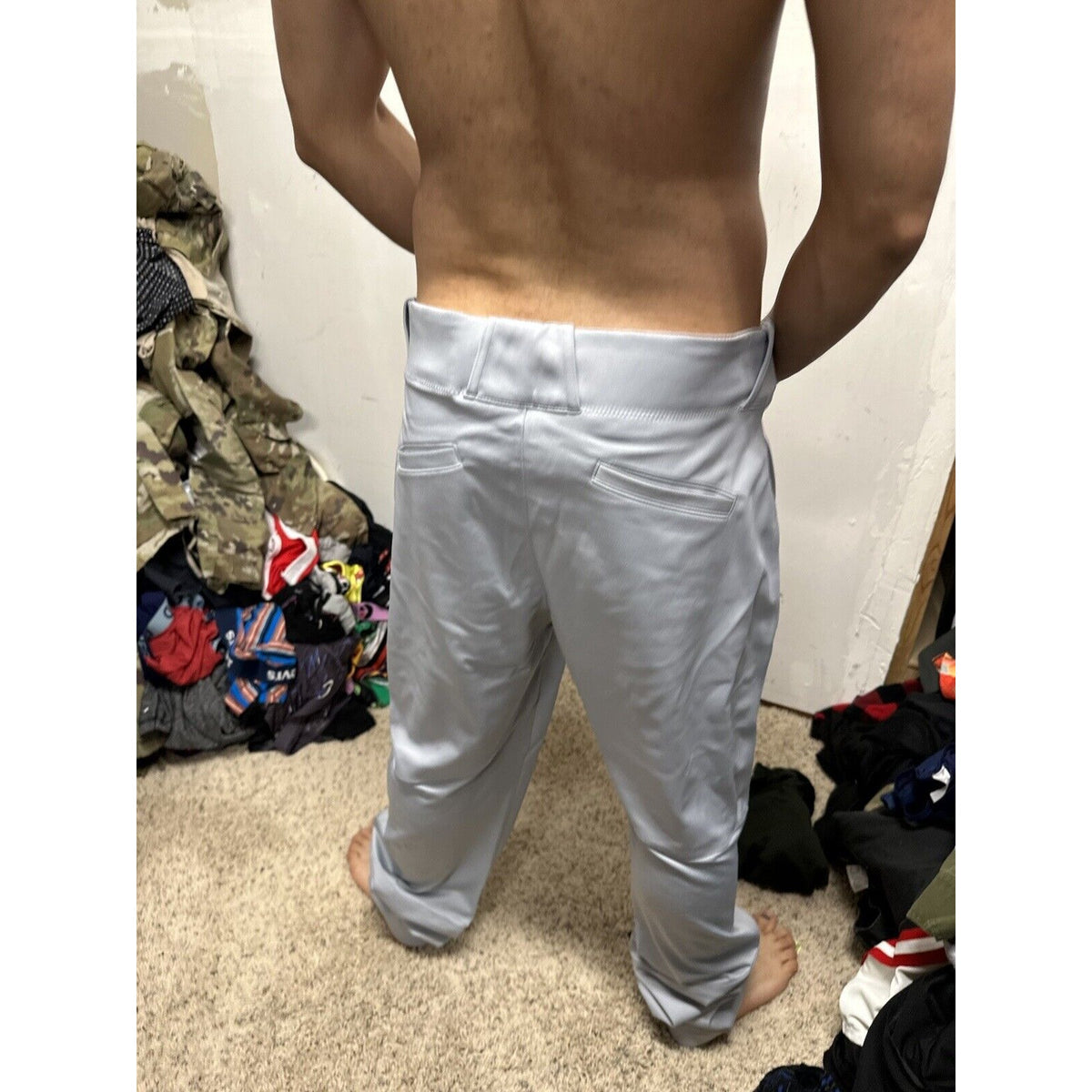 Men’s Gray Team Nike Baseball Pants Size Large