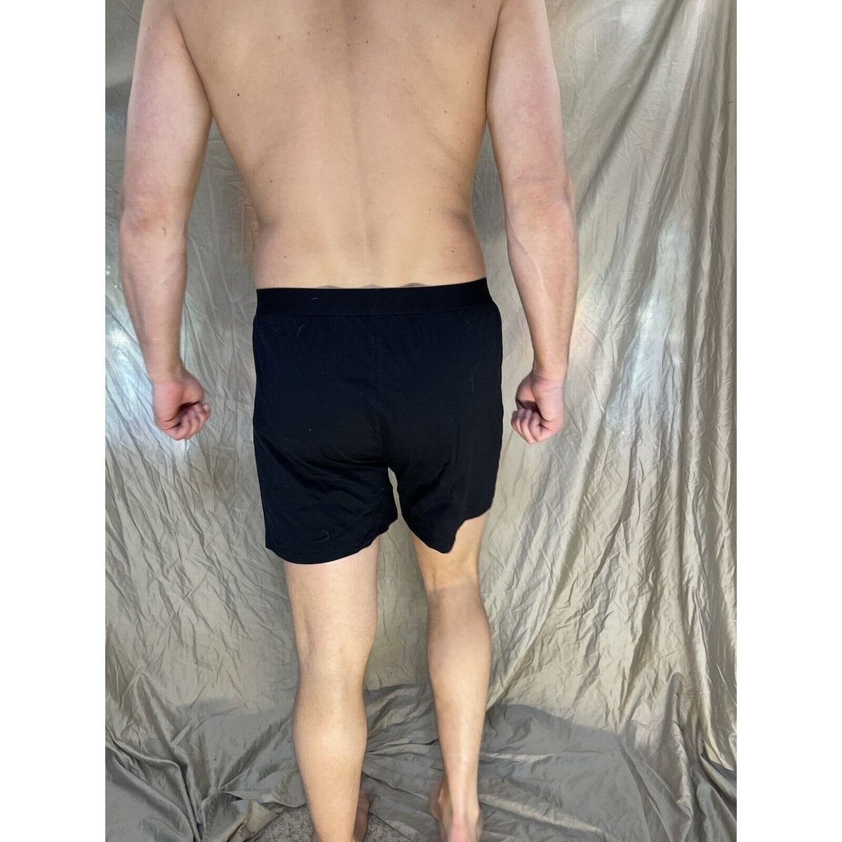 men's black innersy cotton blxer shorts knit boxer Medium