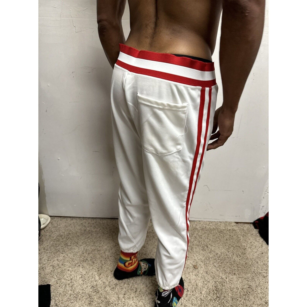 Men’s Pride XL Baseball Pants White And Red